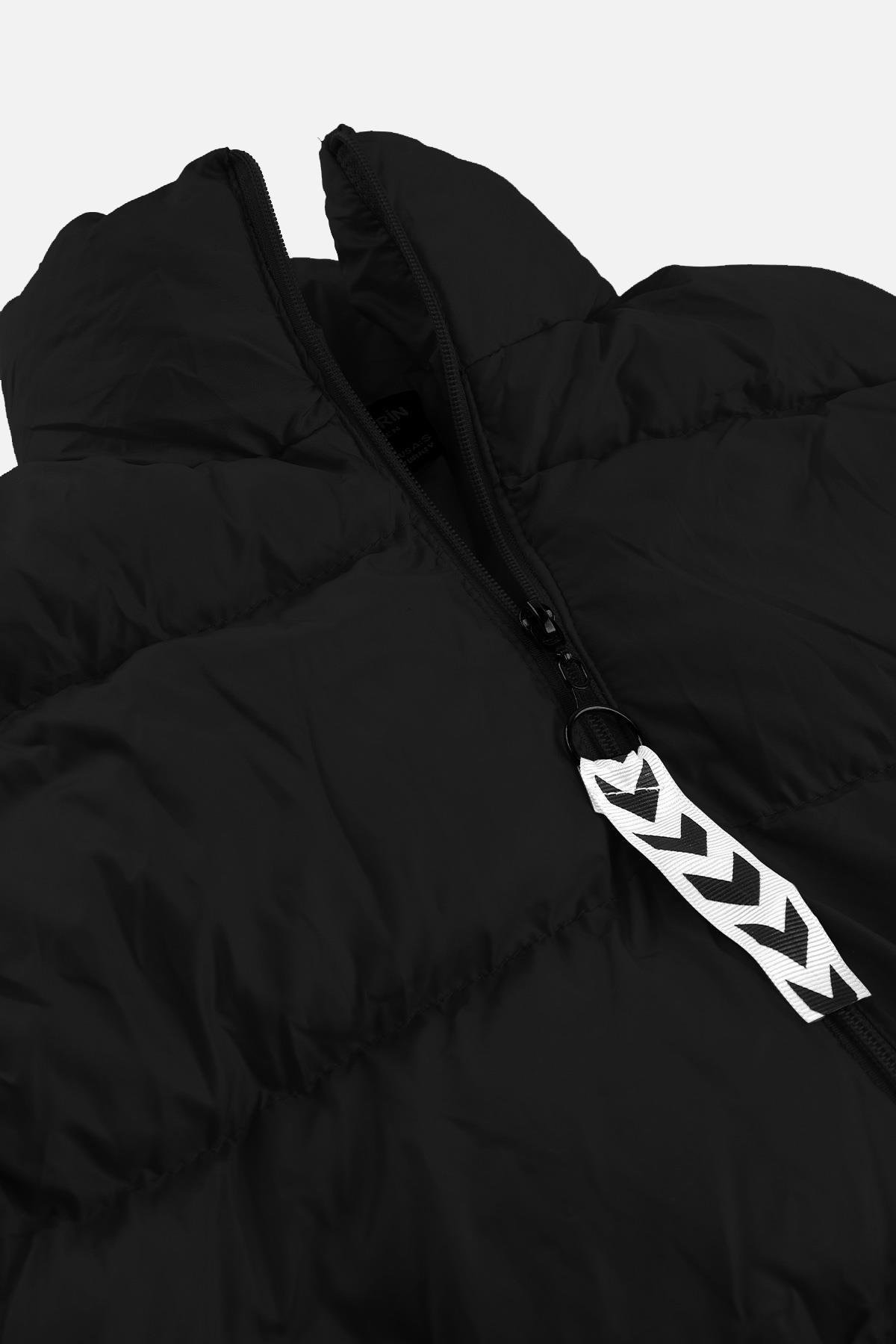 Kadın Şişme Siyah Mont - LT-3970S