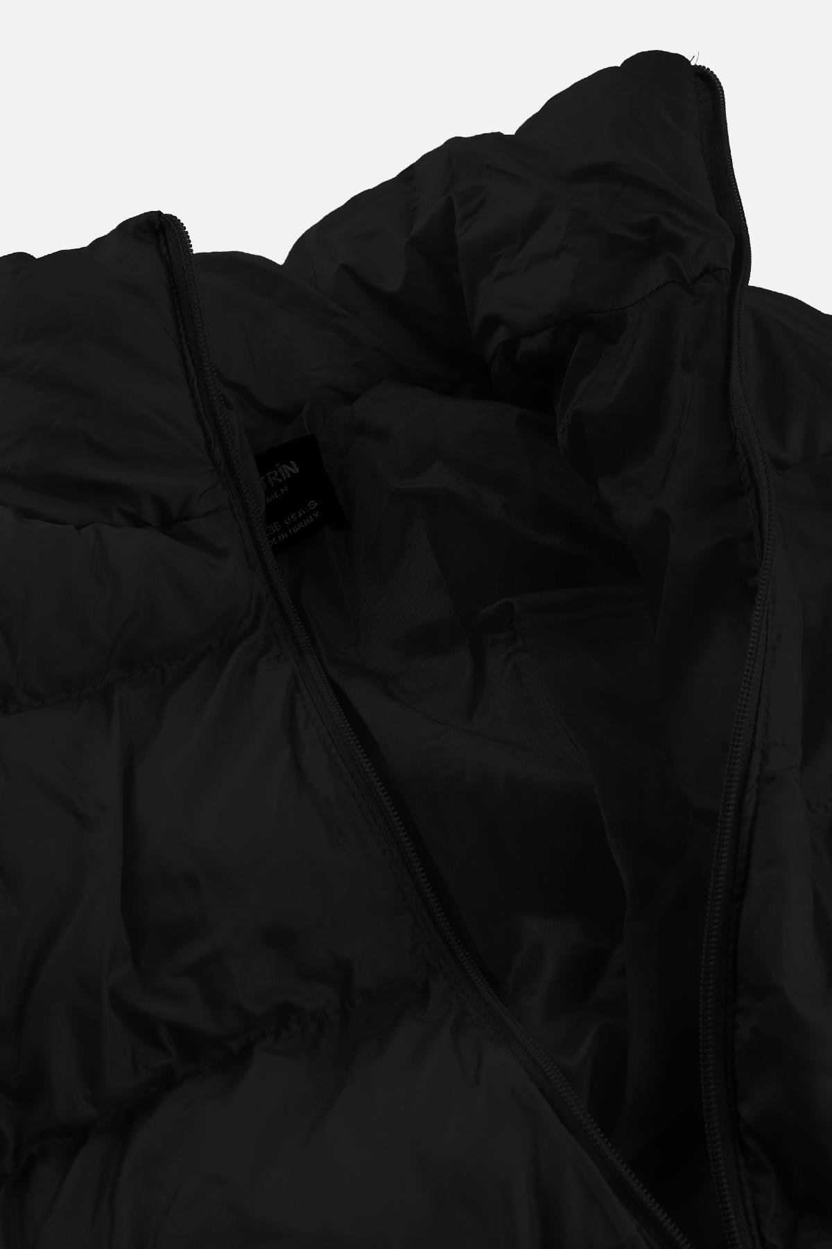 Kadın Şişme Siyah Mont - LT-3970S
