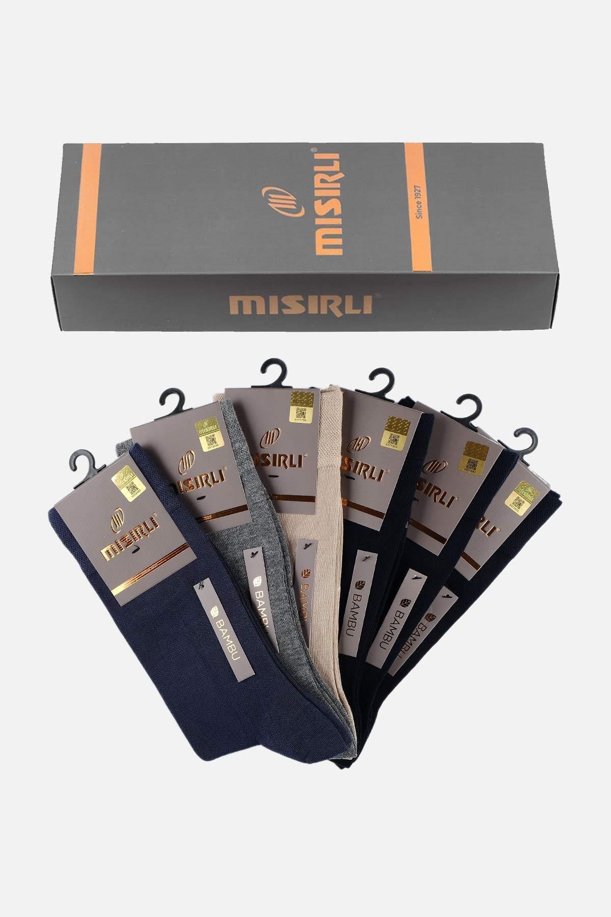 Mısırlı Erkek Bambu 6 Çift Çok Renkli Yazlık Soket Çorap M 62050 AS
