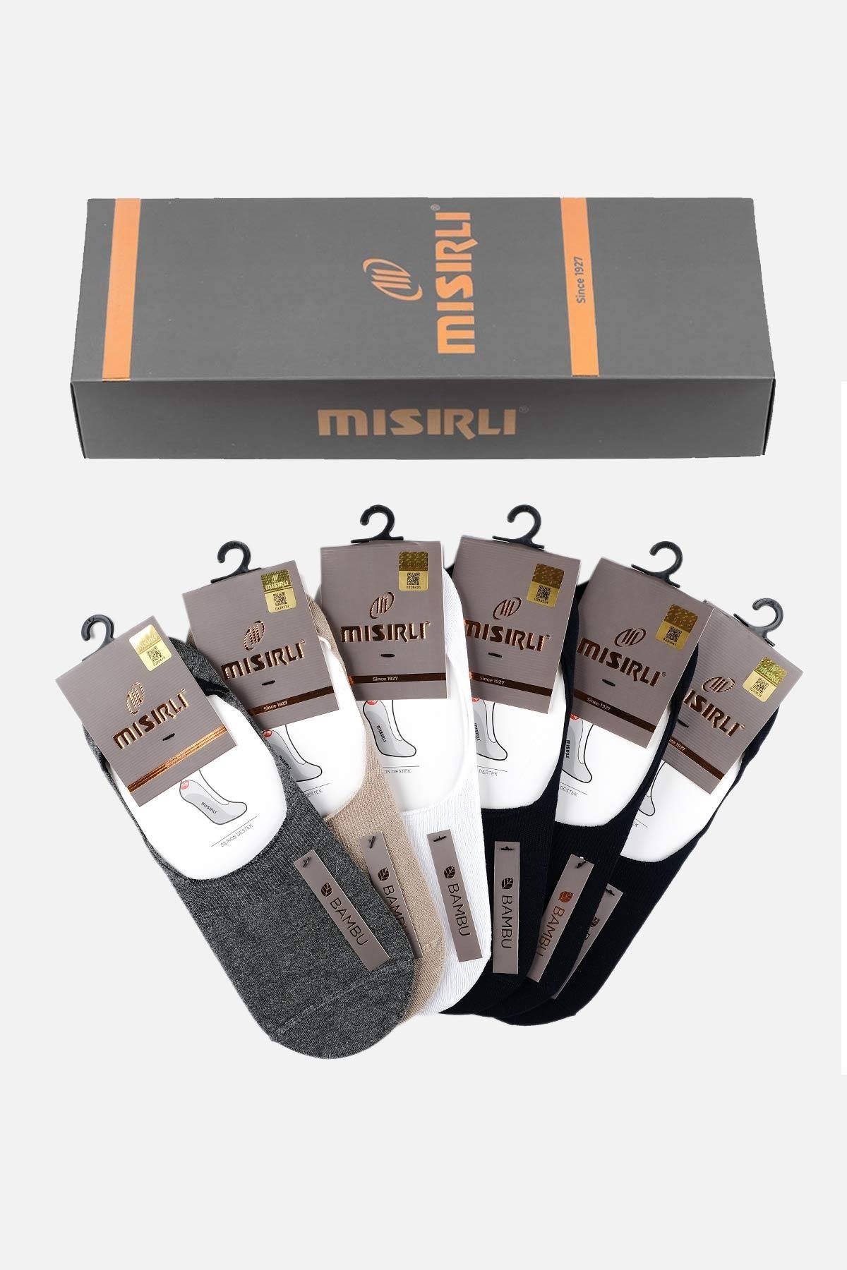 Mısırlı Erkek Bambu 6 Çift Çok Renkli Yazlık Babet Çorap