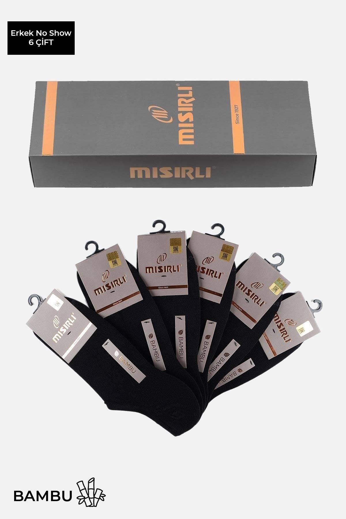 Mısırlı Erkek Bambu 6 Çift Yazlık No Show Çorap