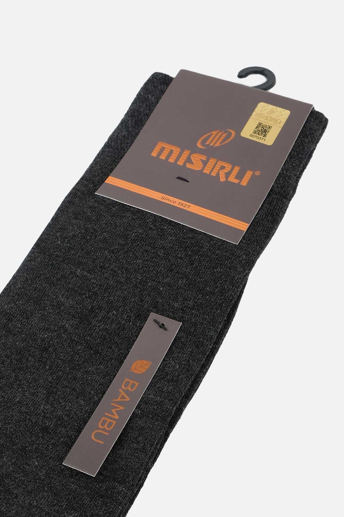 Mısırlı Erkek Bambu Tekli Antrasit Soket Çorap M 62000 TA