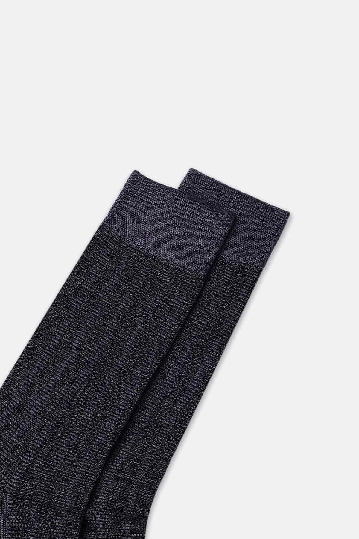 Mısırlı Erkek Bambu Tekli Füme Soket Çorap  M 62002 F