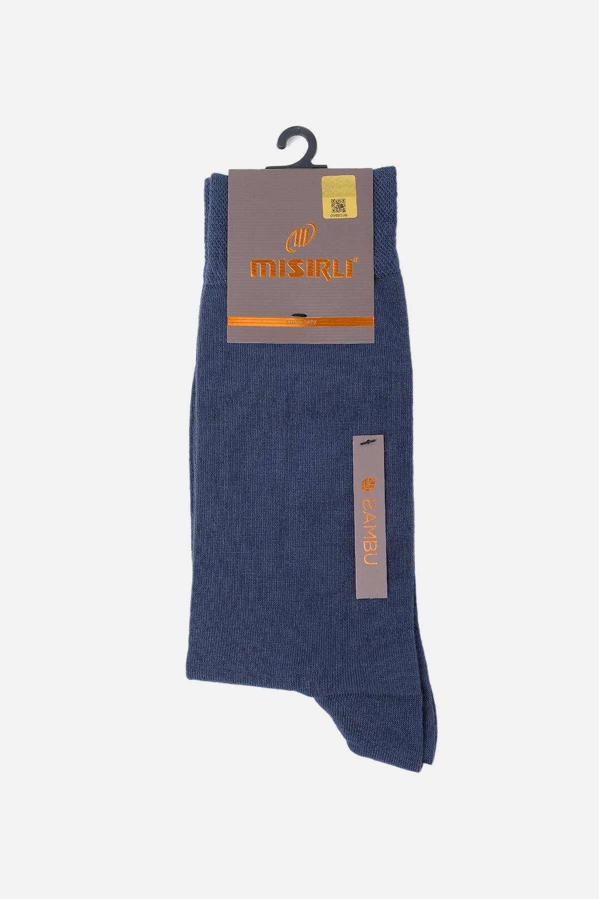 Mısırlı Erkek Bambu Tekli Jean Soket Çorap - M-62000-J