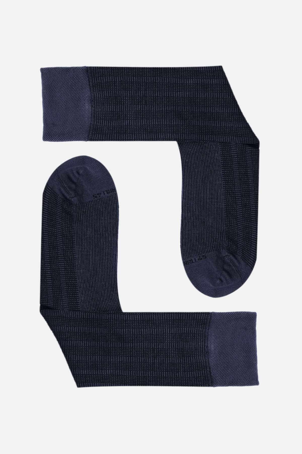 Mısırlı Erkek Bambu Tekli Jean Soket Çorap   M 62002 J