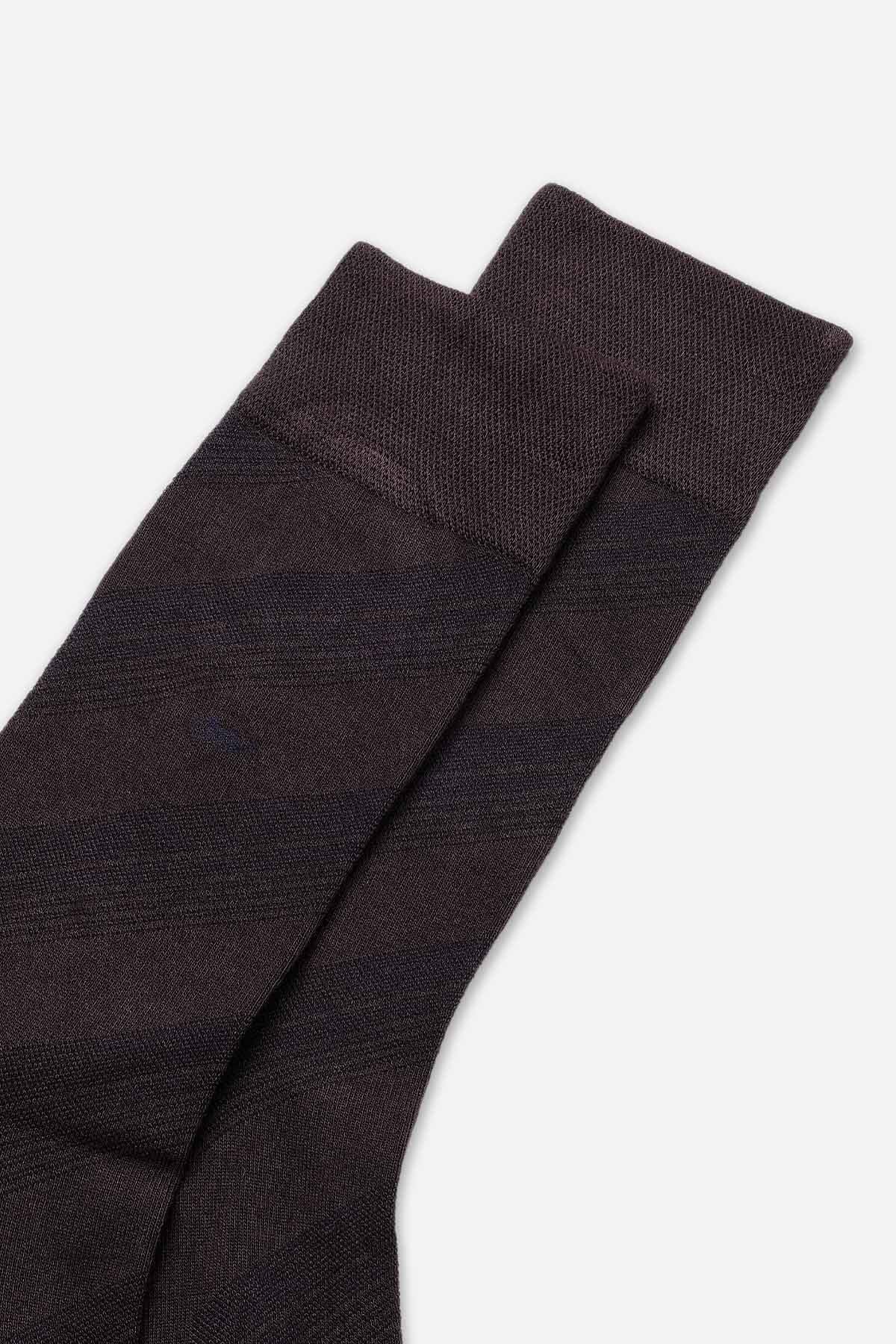 Mısırlı Erkek Bambu Tekli Kahverengi Soket Çorap M 62004 K