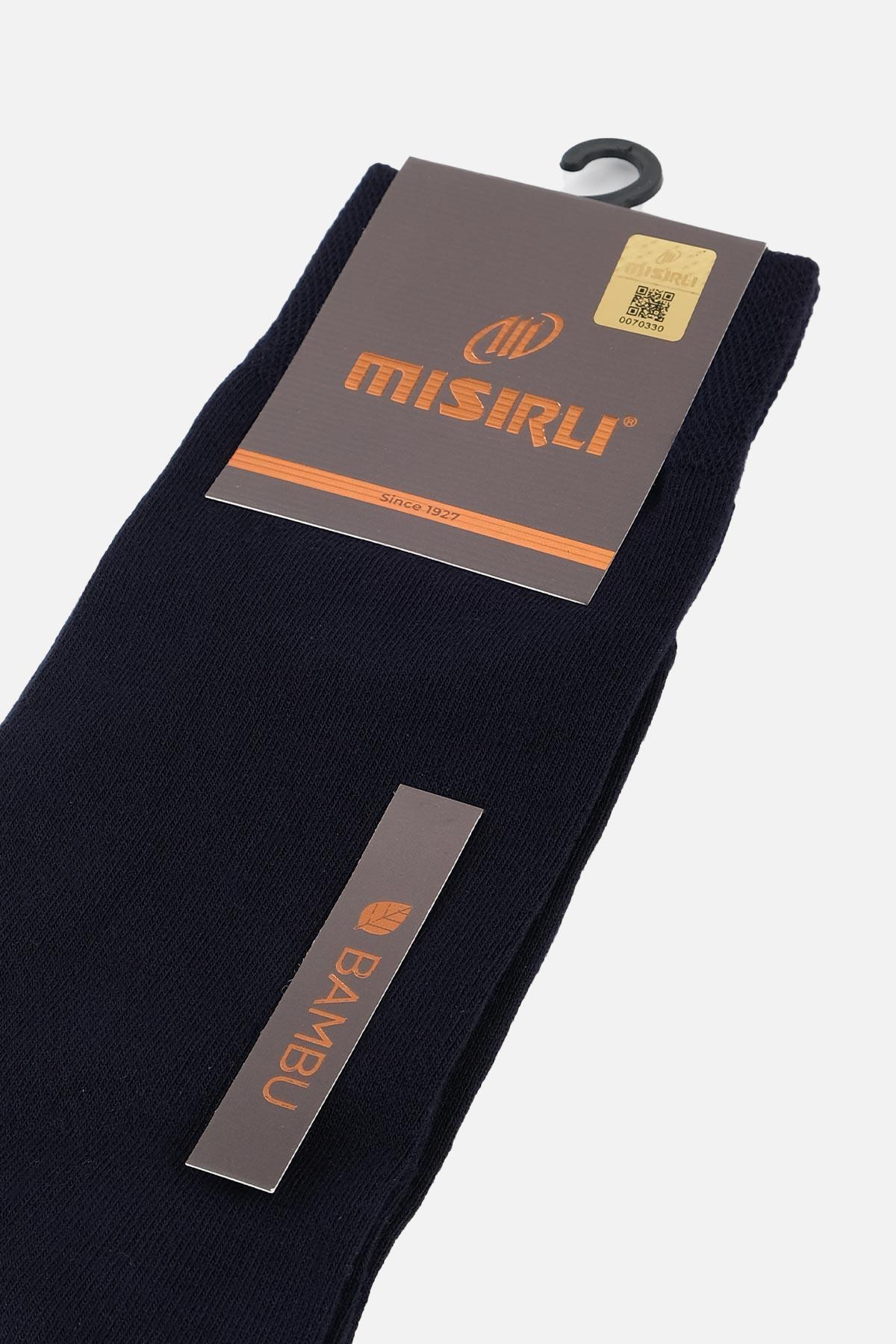 Mısırlı Erkek Bambu Tekli Lacivert Soket Çorap - M-62000-TL