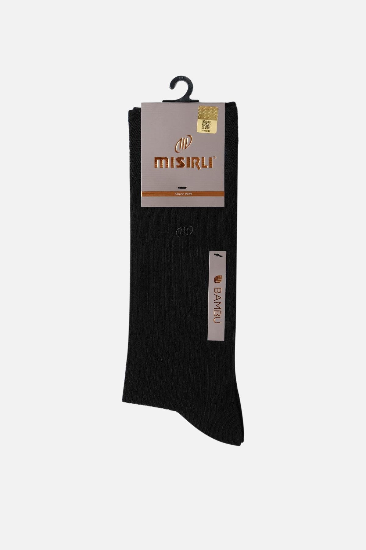 Mısırlı Erkek Bambu Tekli Siyah Soket Çorap M 62001 Si