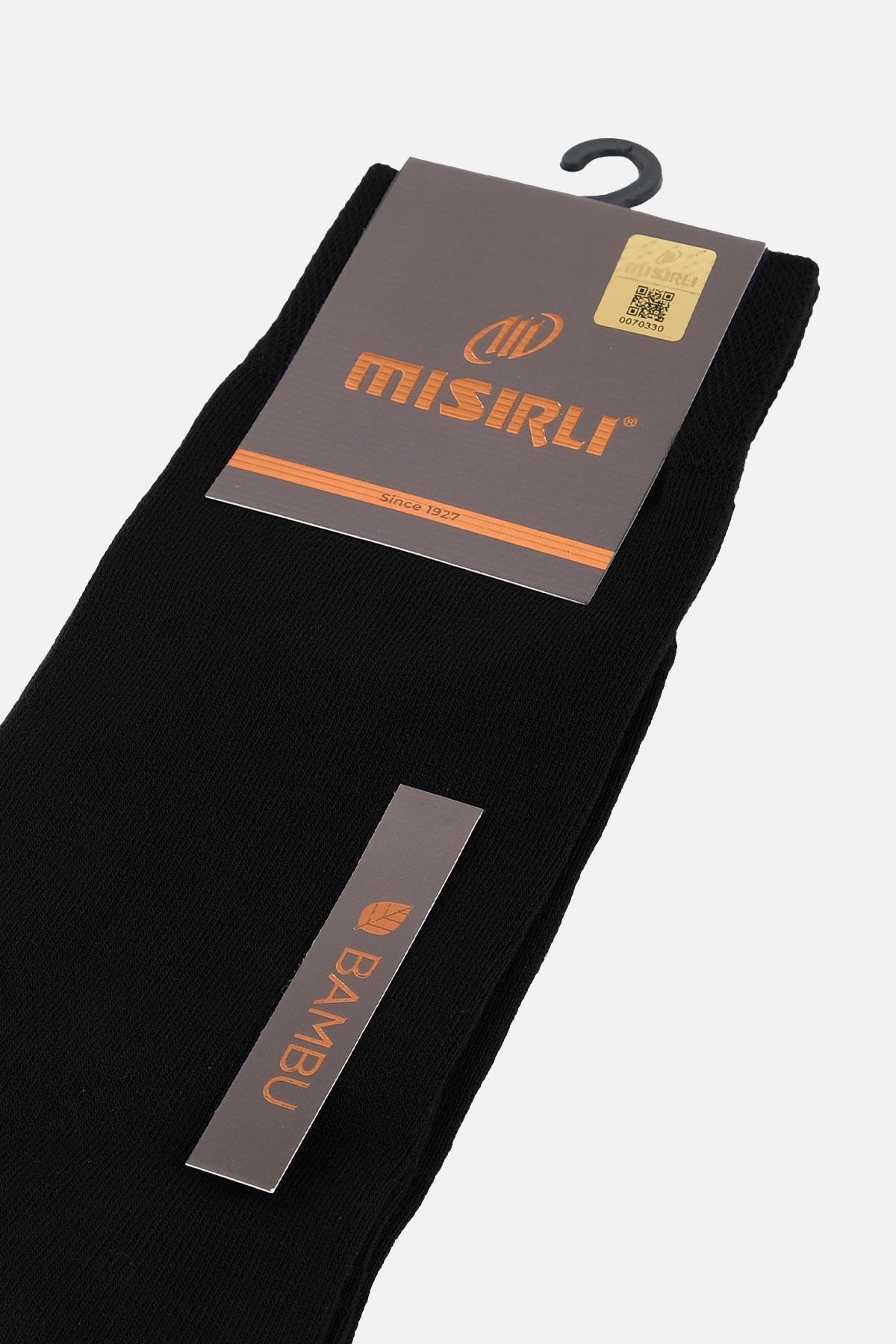 Mısırlı Erkek Bambu Tekli Siyah Soket Çorap - M-62000-TS