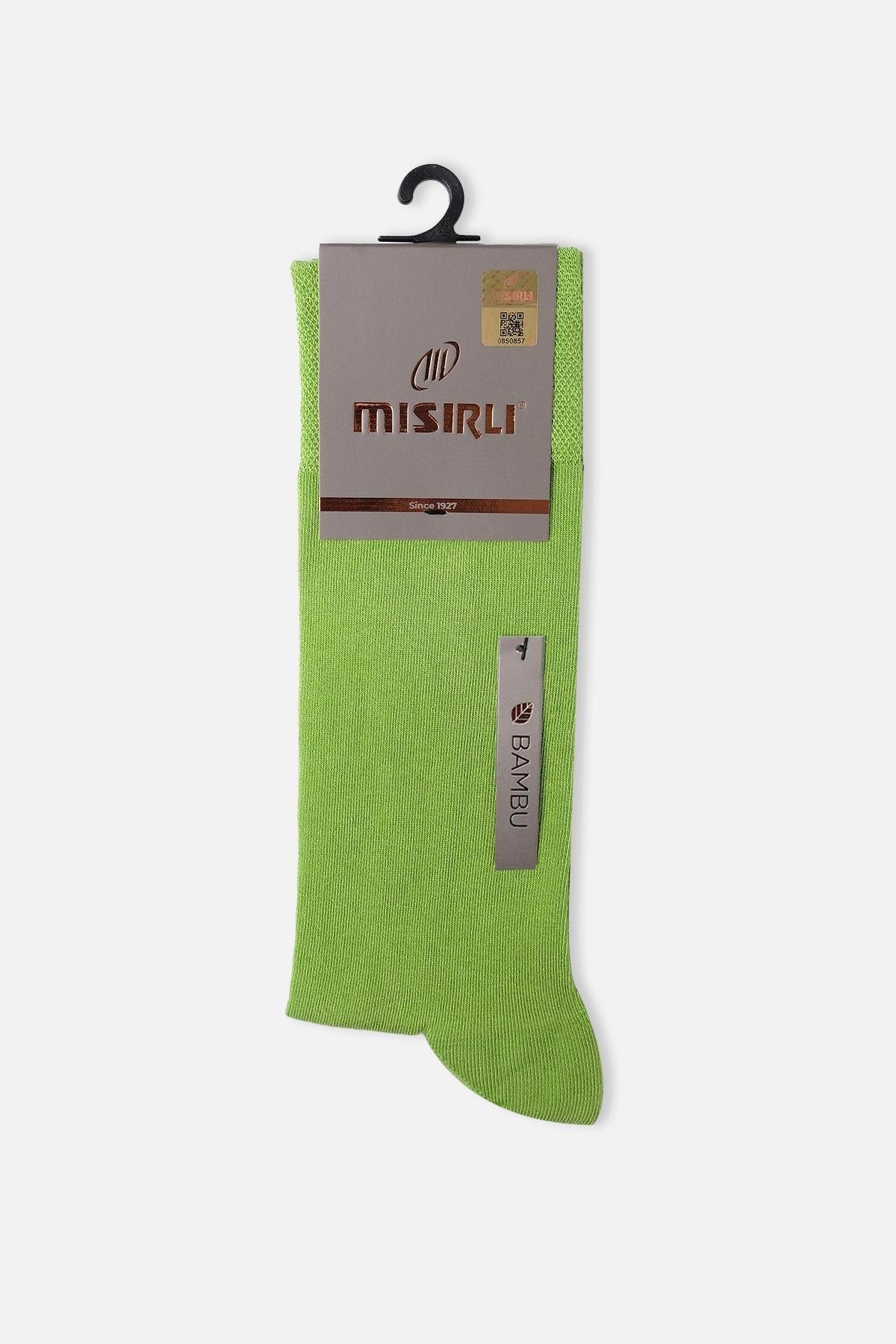 Mısırlı Erkek Bambu Tekli Yeşil Soket Çorap M 62000 Y