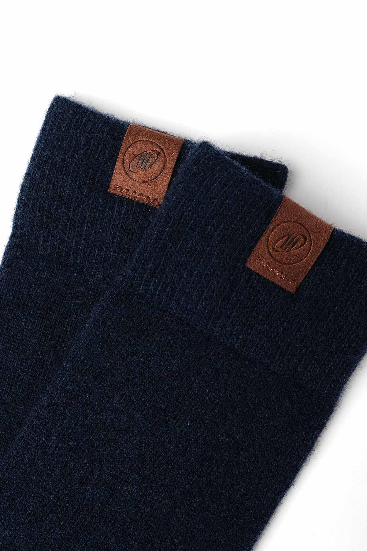 Mısırlı Erkek Lambswool Tekli Lacivert Soket Çorap M 65000 L