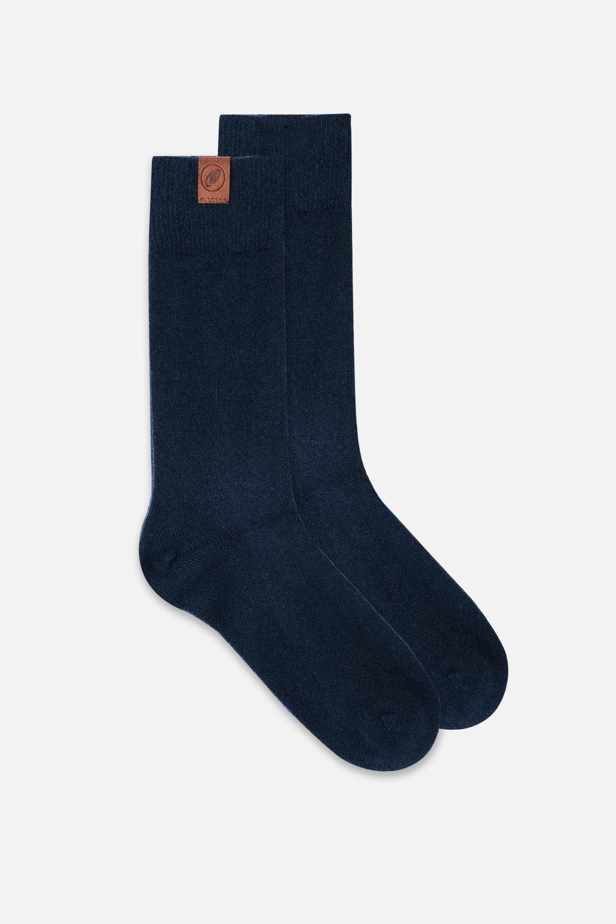 Mısırlı Erkek Lambswool Tekli Lacivert Soket Çorap M 65000 L
