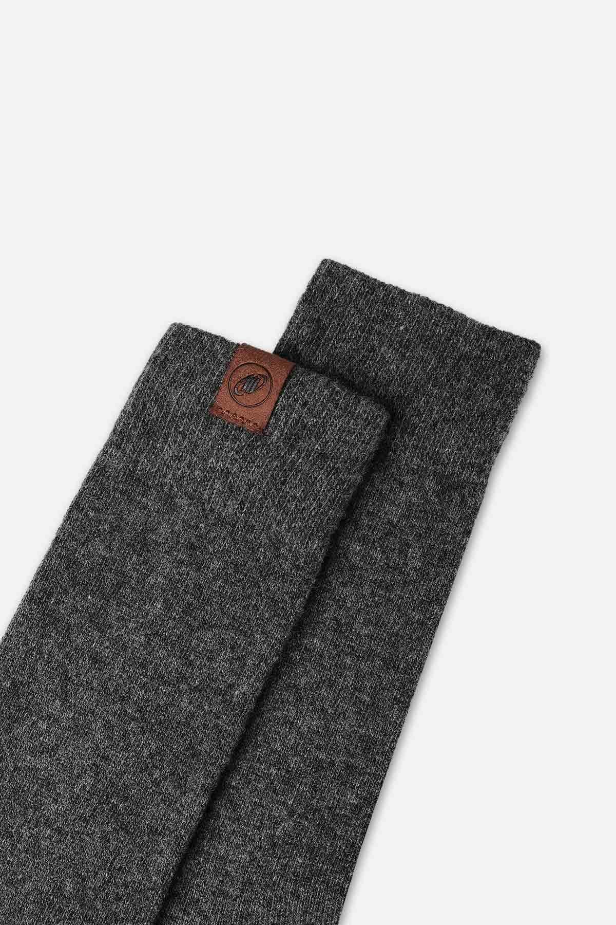 Mısırlı Erkek Lambswool Tekli Füme Soket Çorap M 65000 F