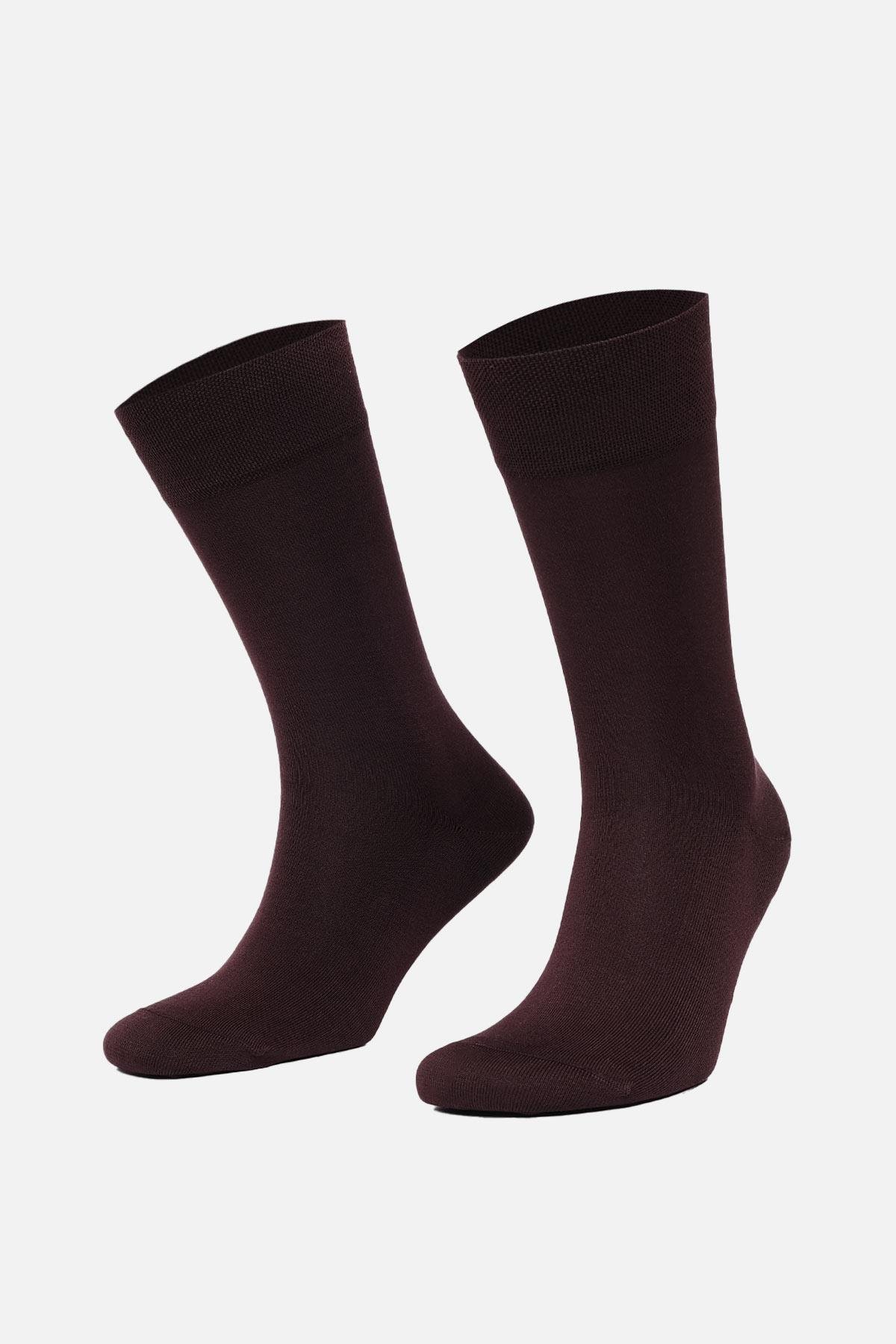 Mısırlı Erkek Merserize Tekli Bordo Yazlık Soket Çorap M 67002 B