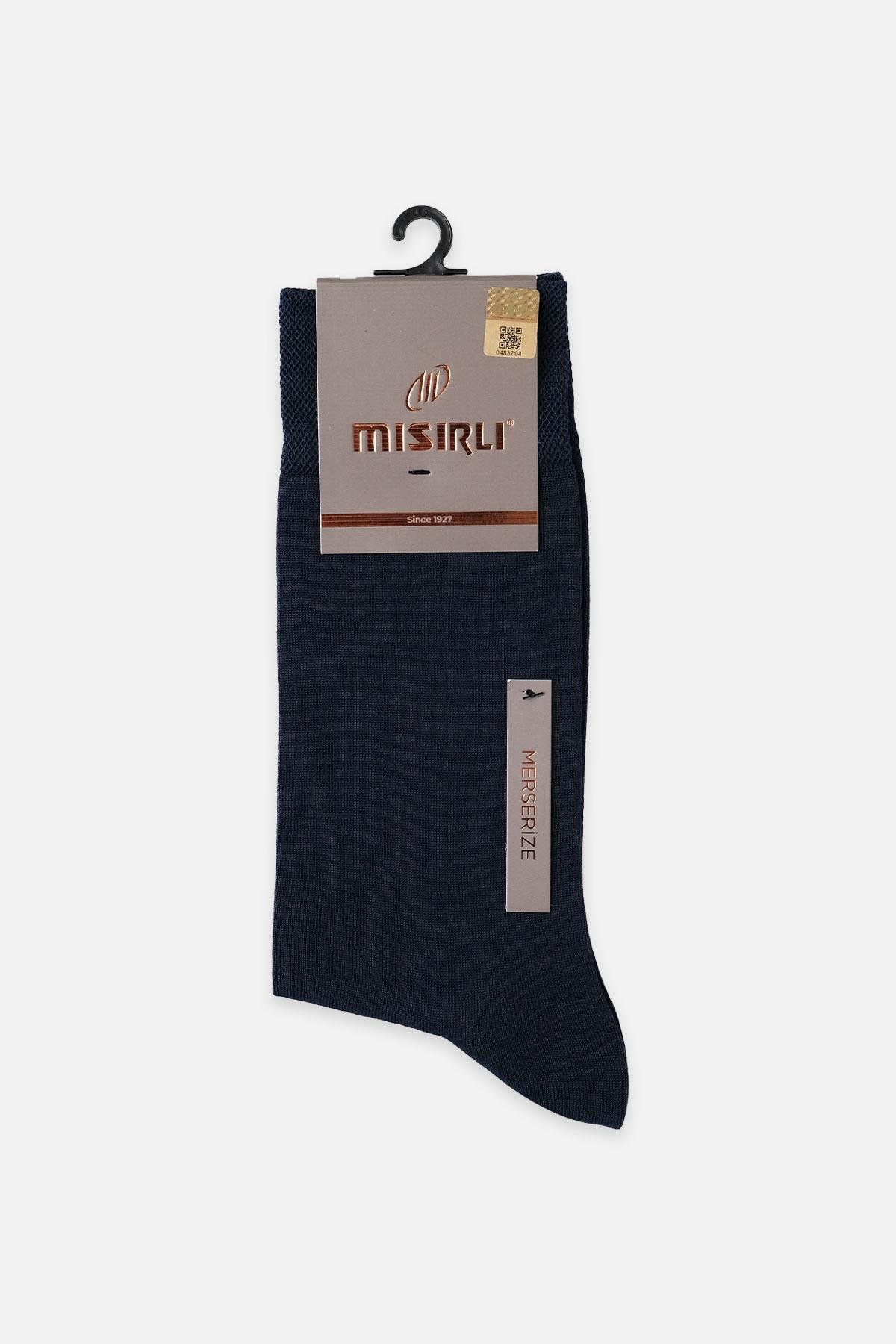 Mısırlı Erkek Merserize Tekli Lacivert Yazlık Soket Çorap M 67002 L