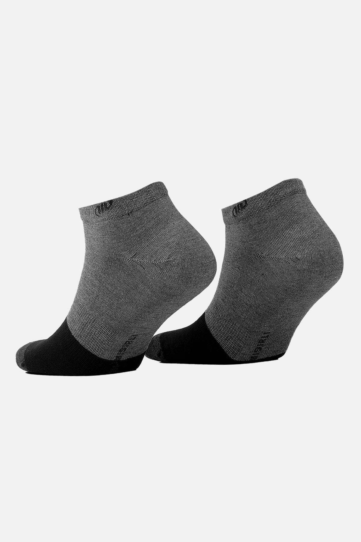 Mısırlı Erkek Modal Gri Yazlık Patik Çorap M 61202 G