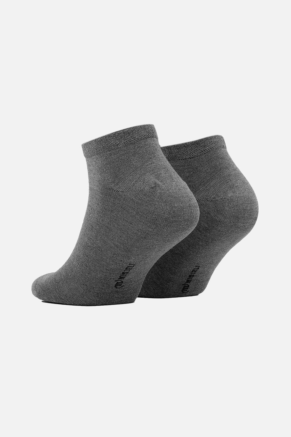 Mısırlı Erkek Modal Gri Yazlık Patik Çorap   M 61200 G