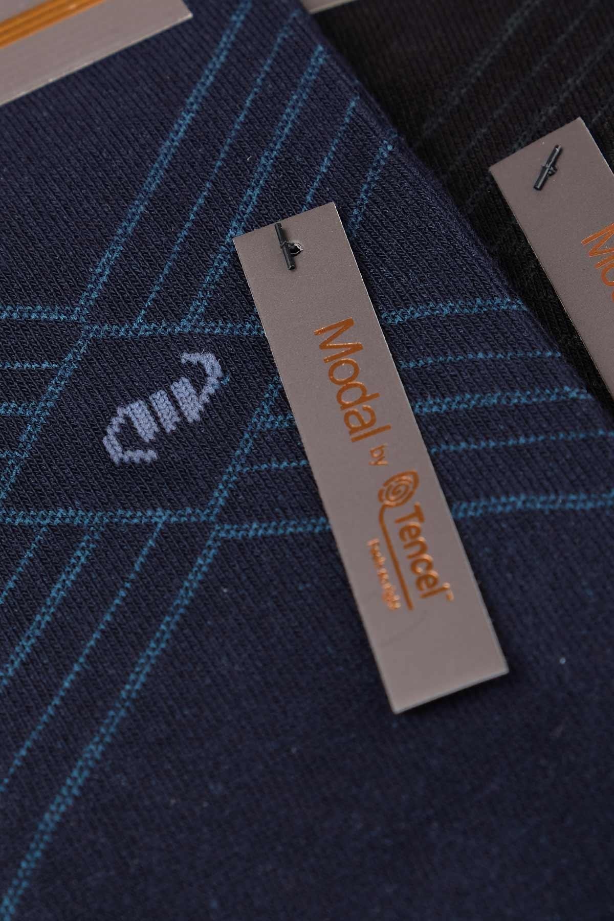 Mısırlı Erkek Modal by Tencel™ Kutulu 6 Çift Asorti Soket Çorap - M-61003-AS