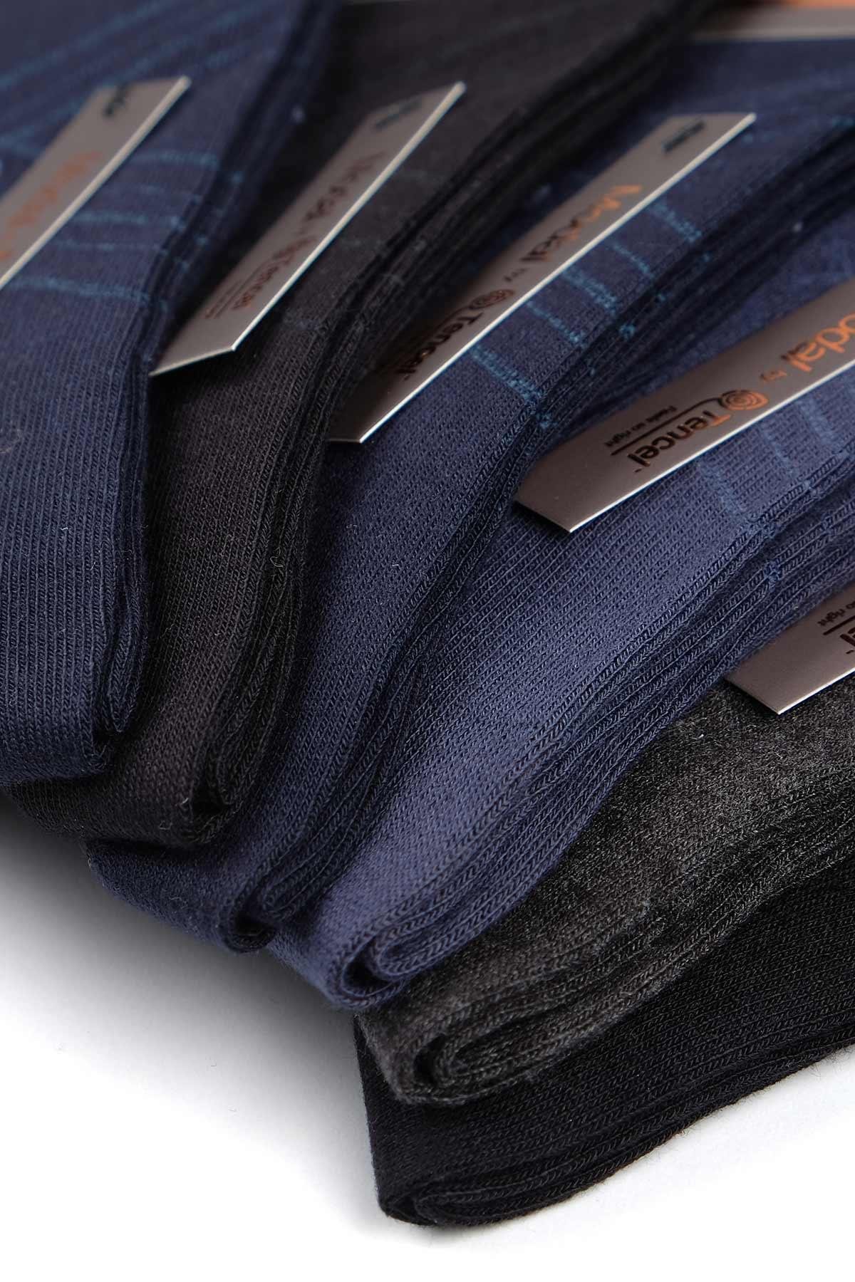Mısırlı Erkek Modal by Tencel™ Kutulu 6 Çift Asorti Soket Çorap - M-61003-AS