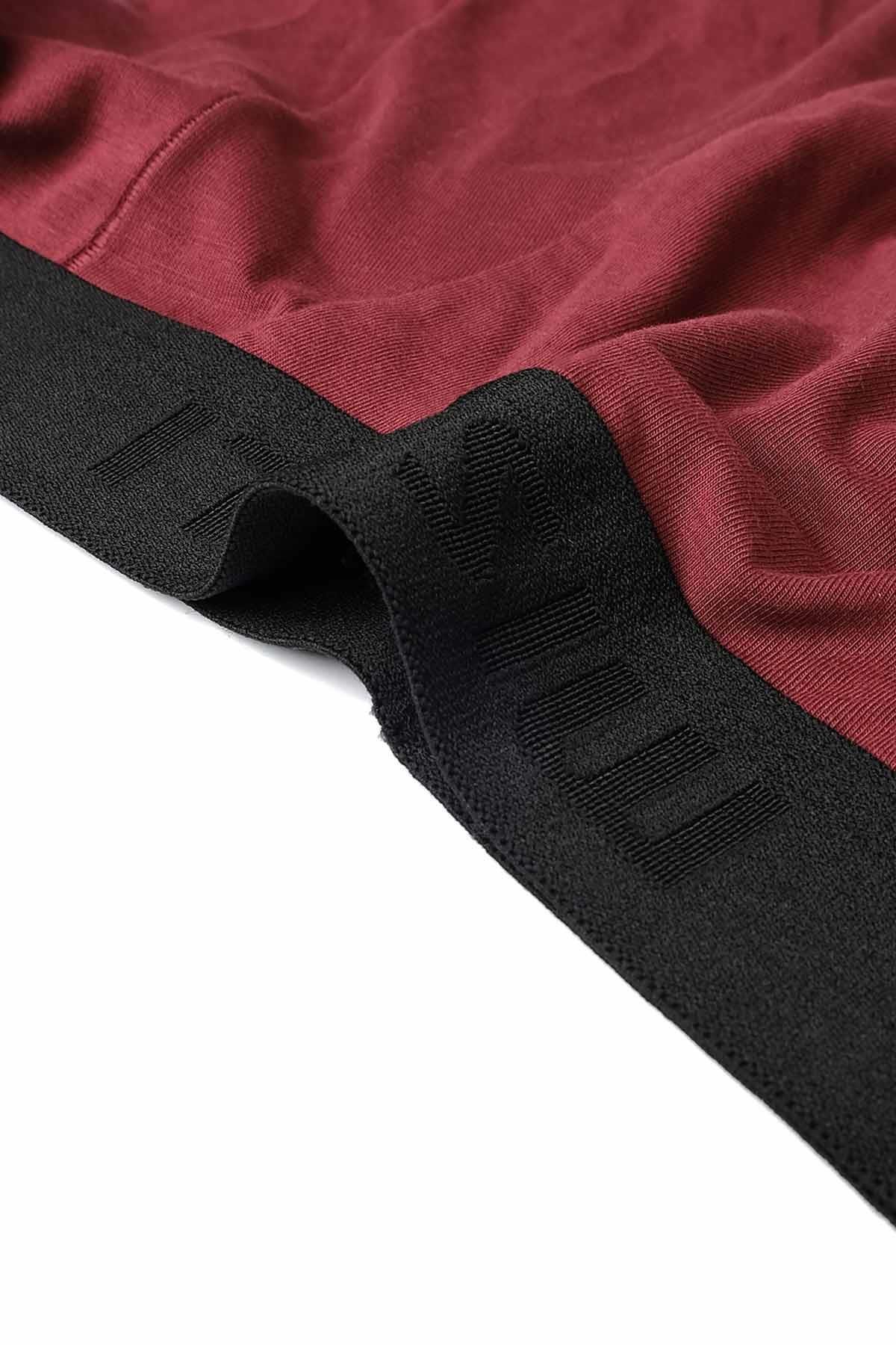 Mısırlı Erkek Modal Regular Fit Tekli Bordo Boxer M BXR RF B