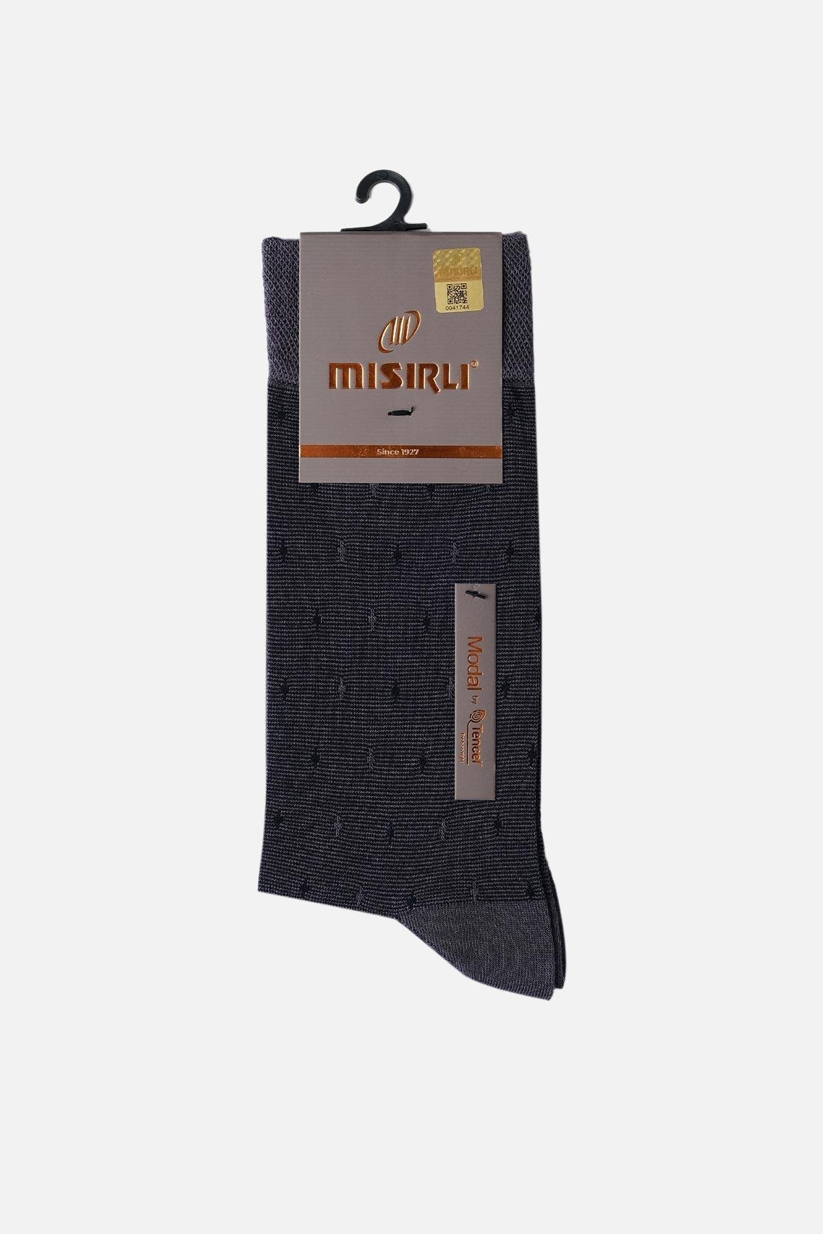 Mısırlı Erkek Modal Tekli Füme Soket Çorap - M 61004-F