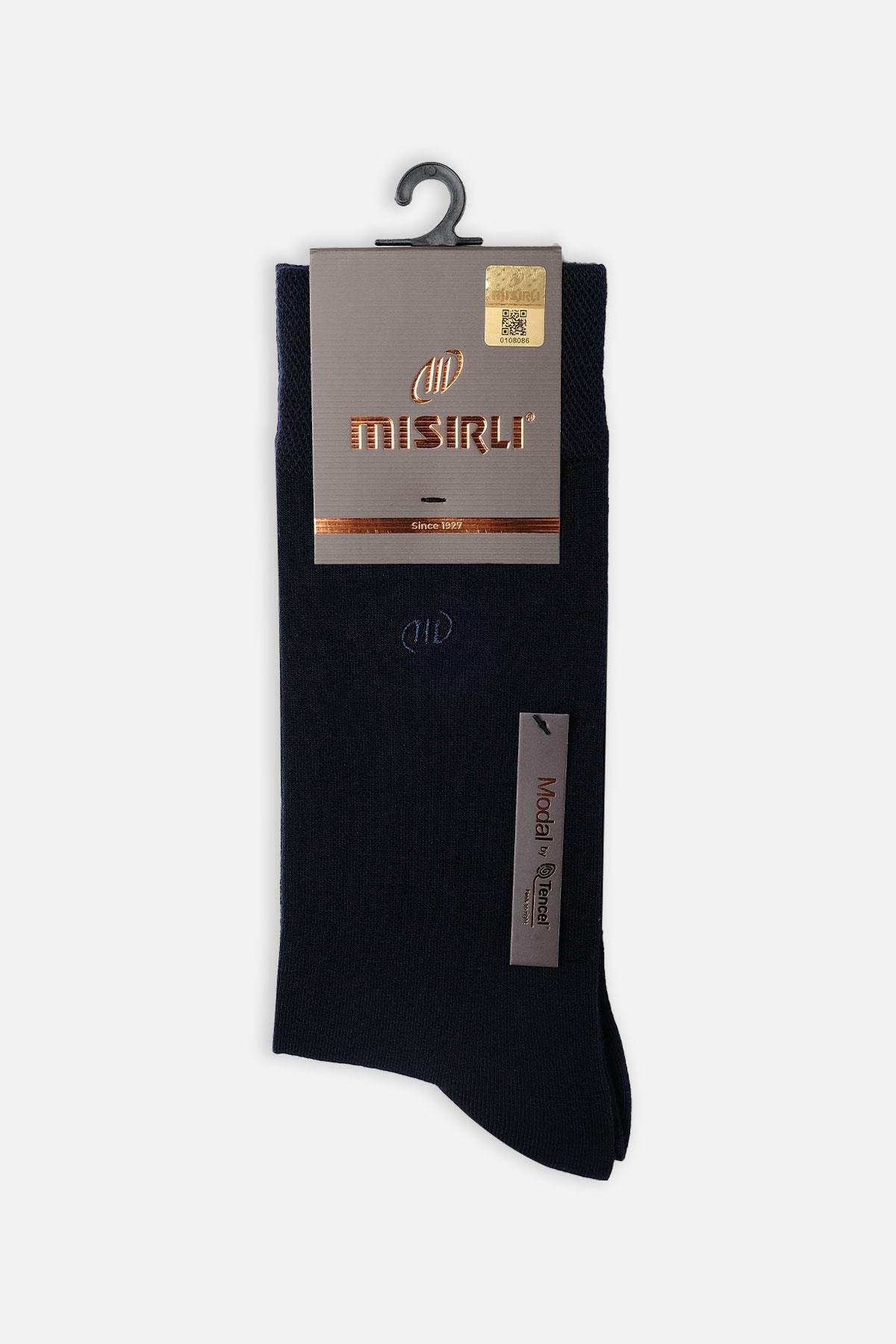 Mısırlı Erkek Modal Tekli Lacivert Soket Çorap M 61001 L