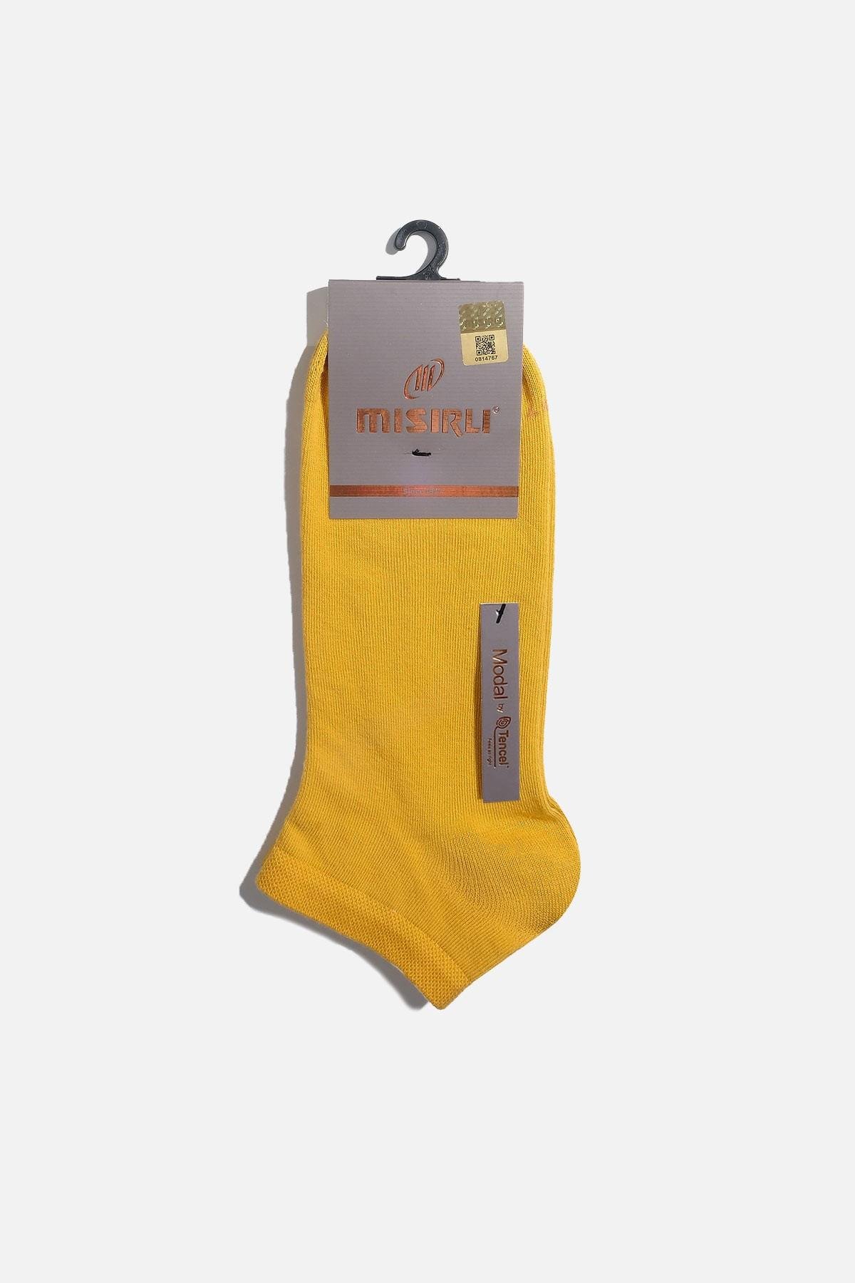 Mısırlı Erkek Modal Tekli Sarı Yazlık Patik Çorap M 61200 SR
