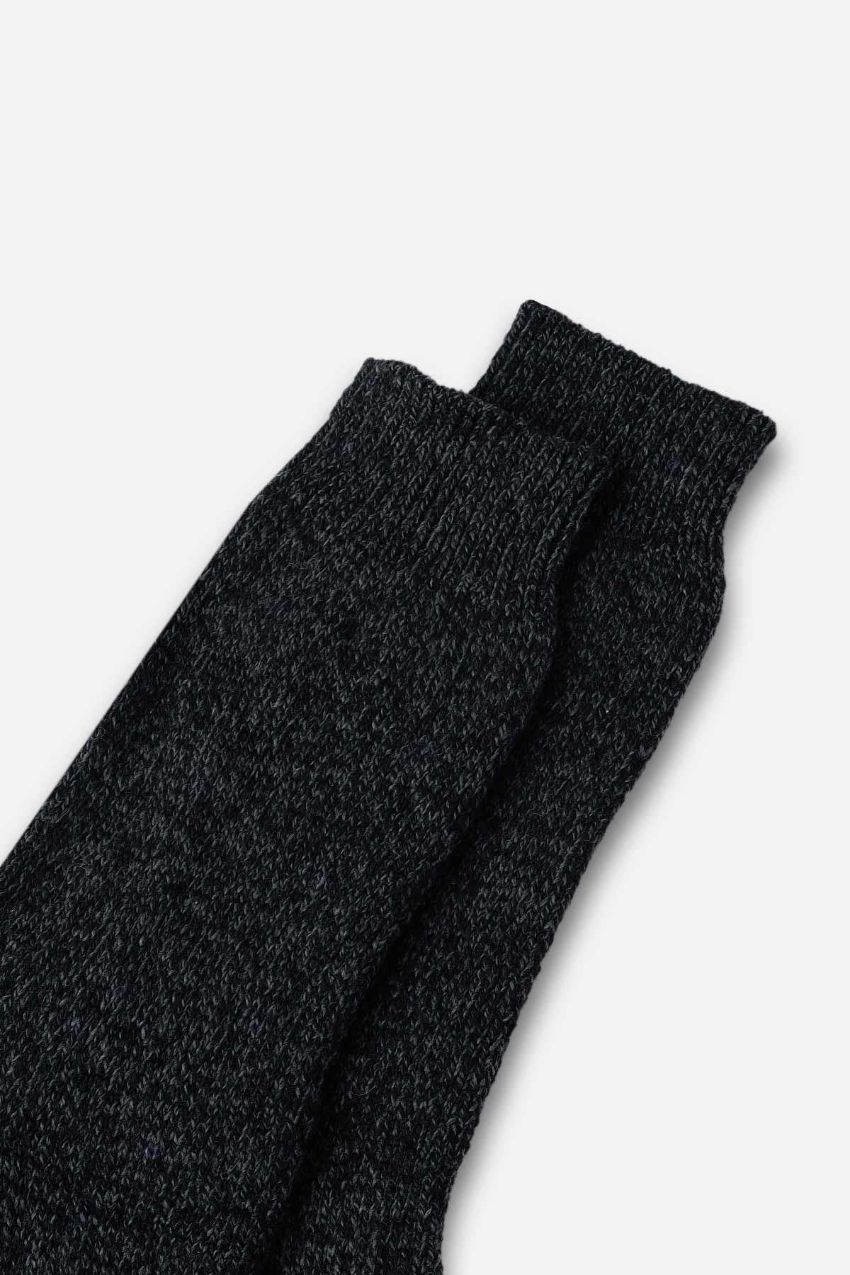 Mısırlı Erkek Norweger Merino Yünü Kışlık Tekli Antrasit Soket Bot Çorabı