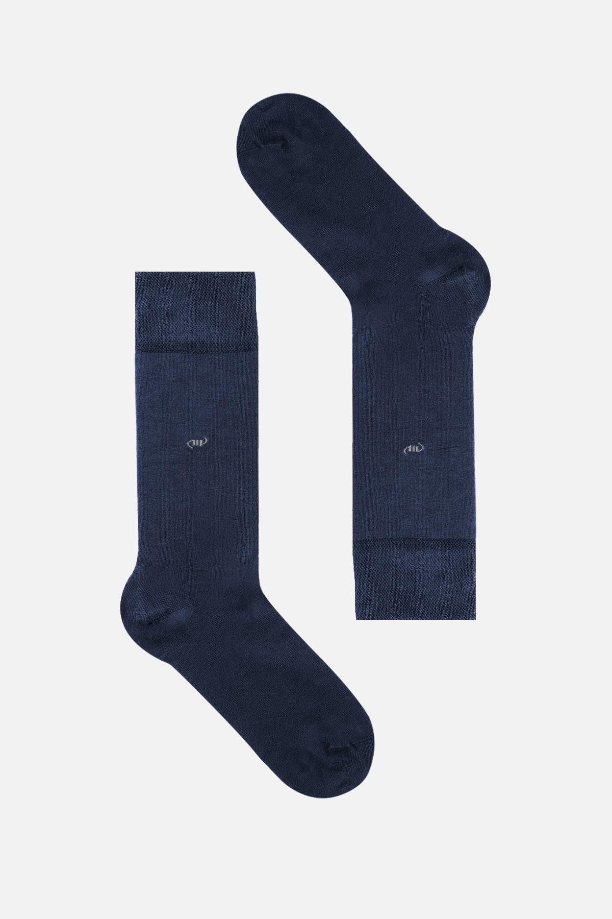 Mısırlı Erkek Organik Pamuklu Tekli Jean Soket Çorap M 60001 J