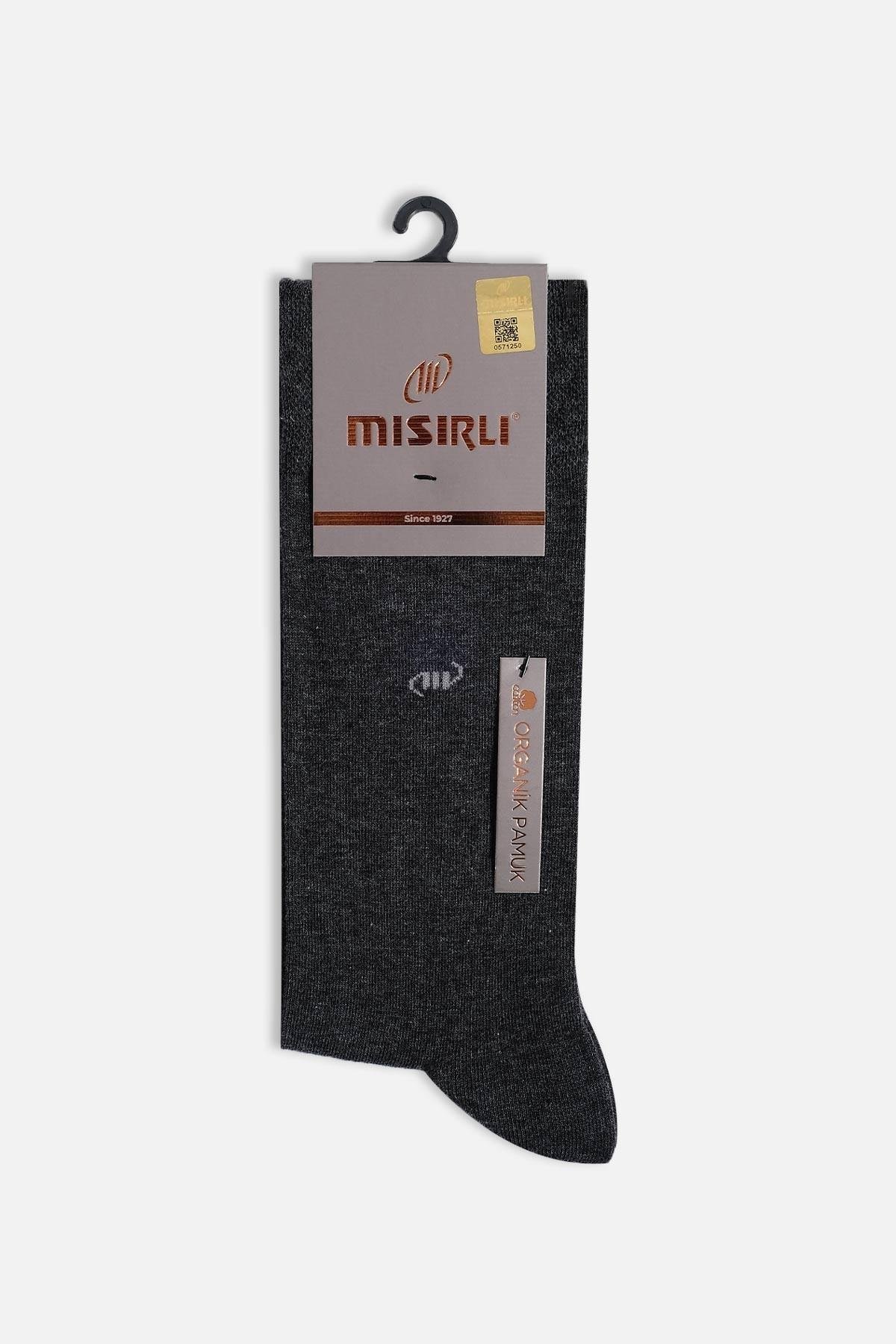 Mısırlı Erkek Organik Pamuklu Tekli Soket Çorap