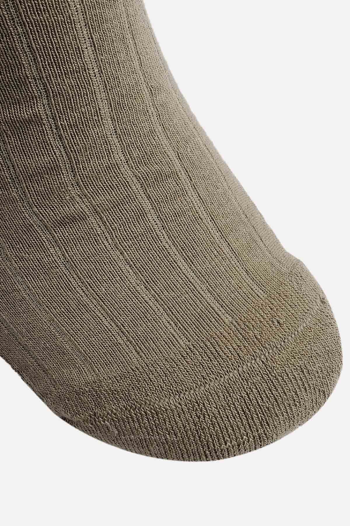 Mısırlı Erkek Pamuklu Outdoor Tekli Haki Uzun Konç Çorap   M OUT H