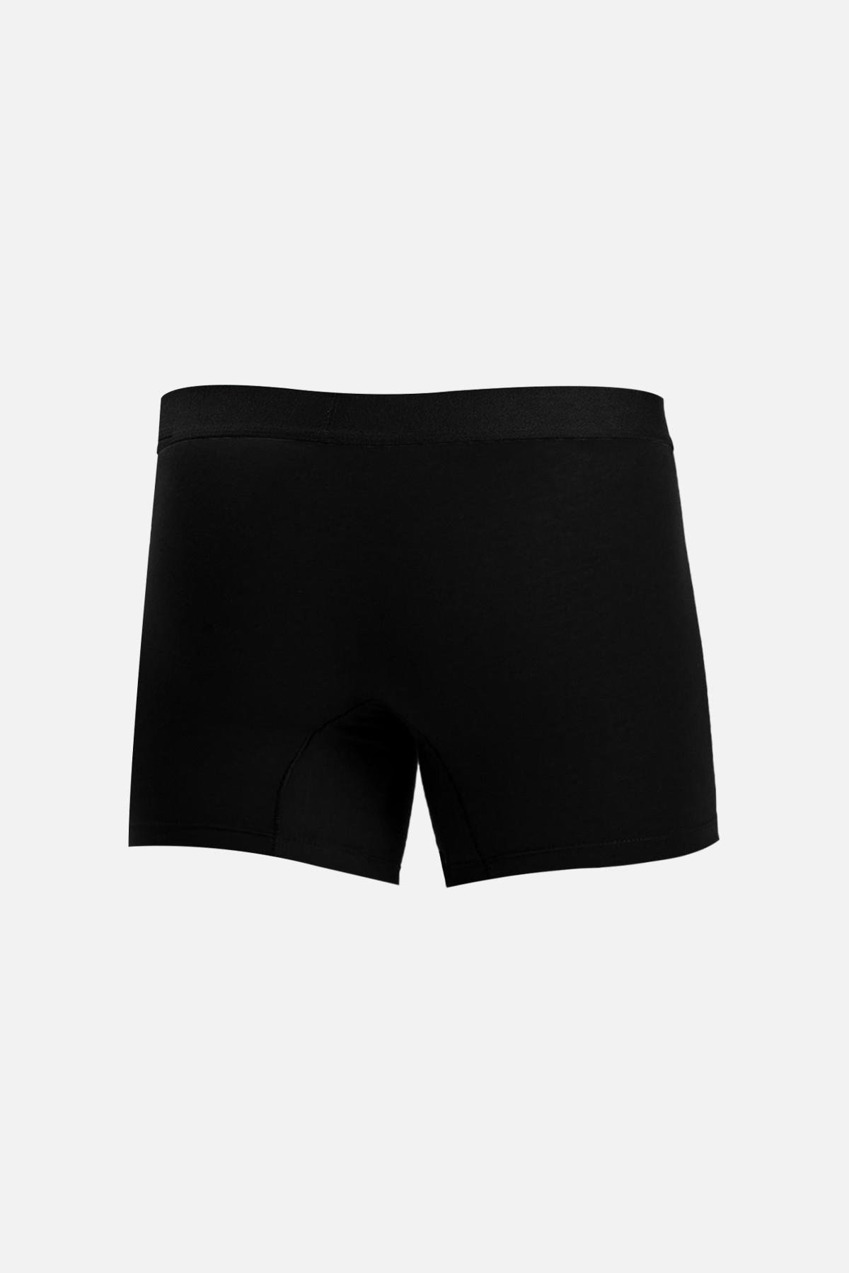 Mısırlı Erkek Pamuklu Regular Fit 2'li Siyah/Siyah Boxer