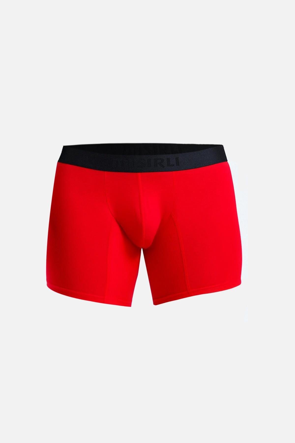 Mısırlı Erkek Pamuklu Tekli Kırmızı Renkli Boxer