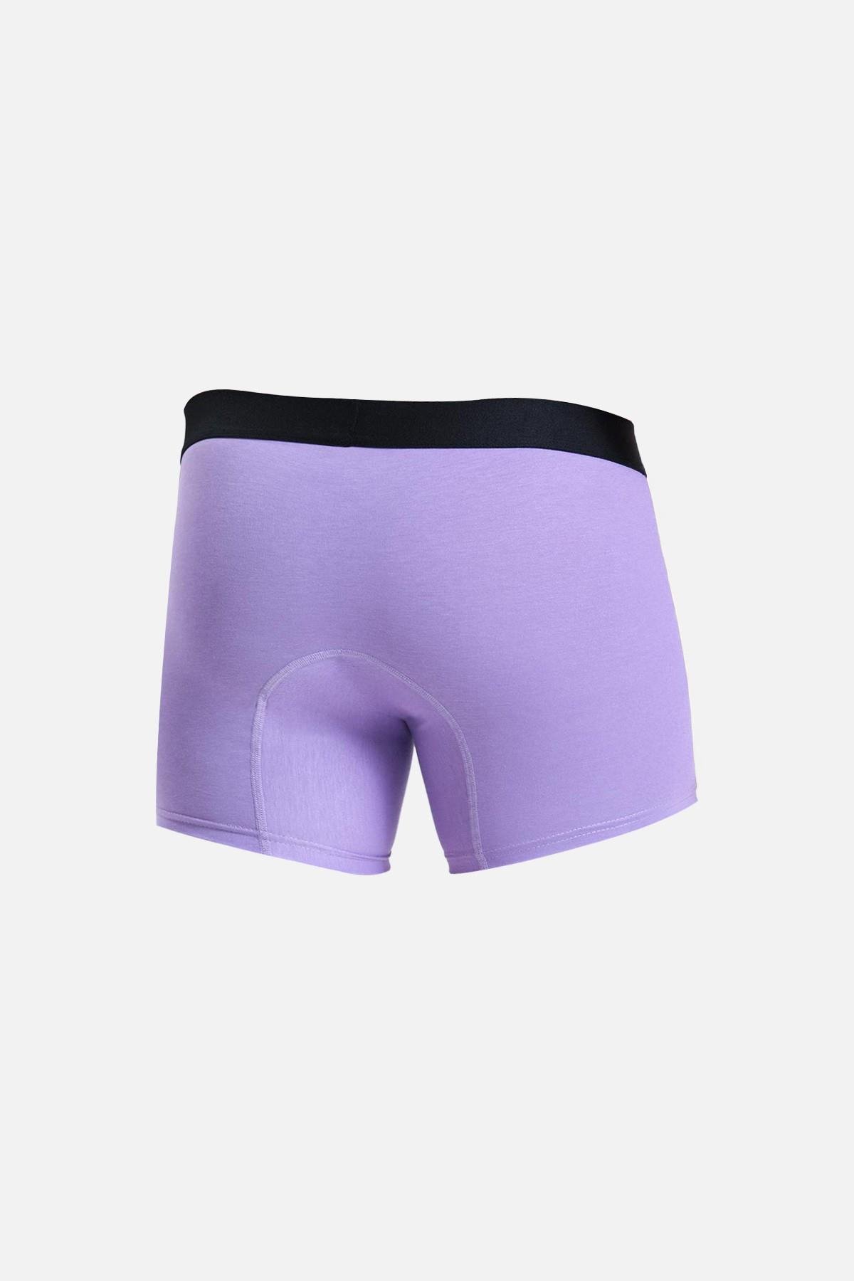 Mısırlı Erkek Pamuklu Tekli Lila Renkli Boxer