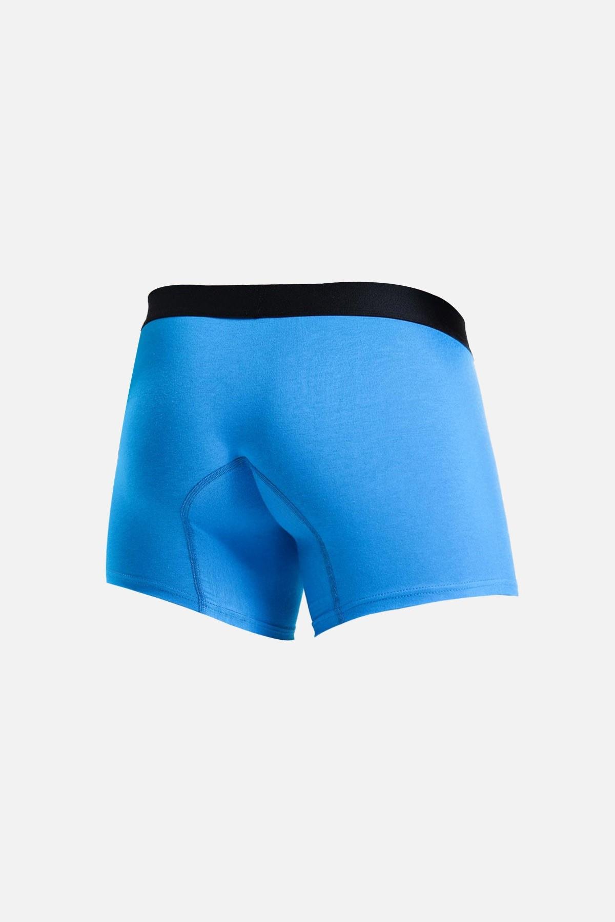Mısırlı Erkek Pamuklu Tekli Mavi Renkli Boxer