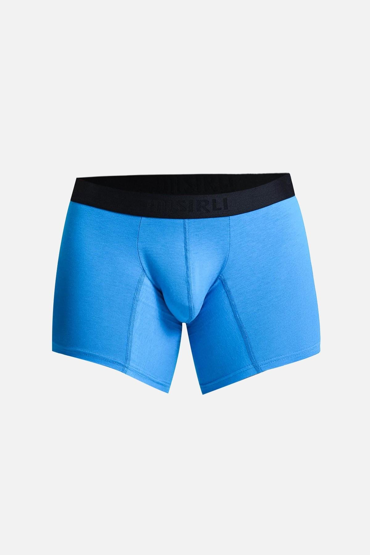 Mısırlı Erkek Pamuklu Tekli Mavi Renkli Boxer
