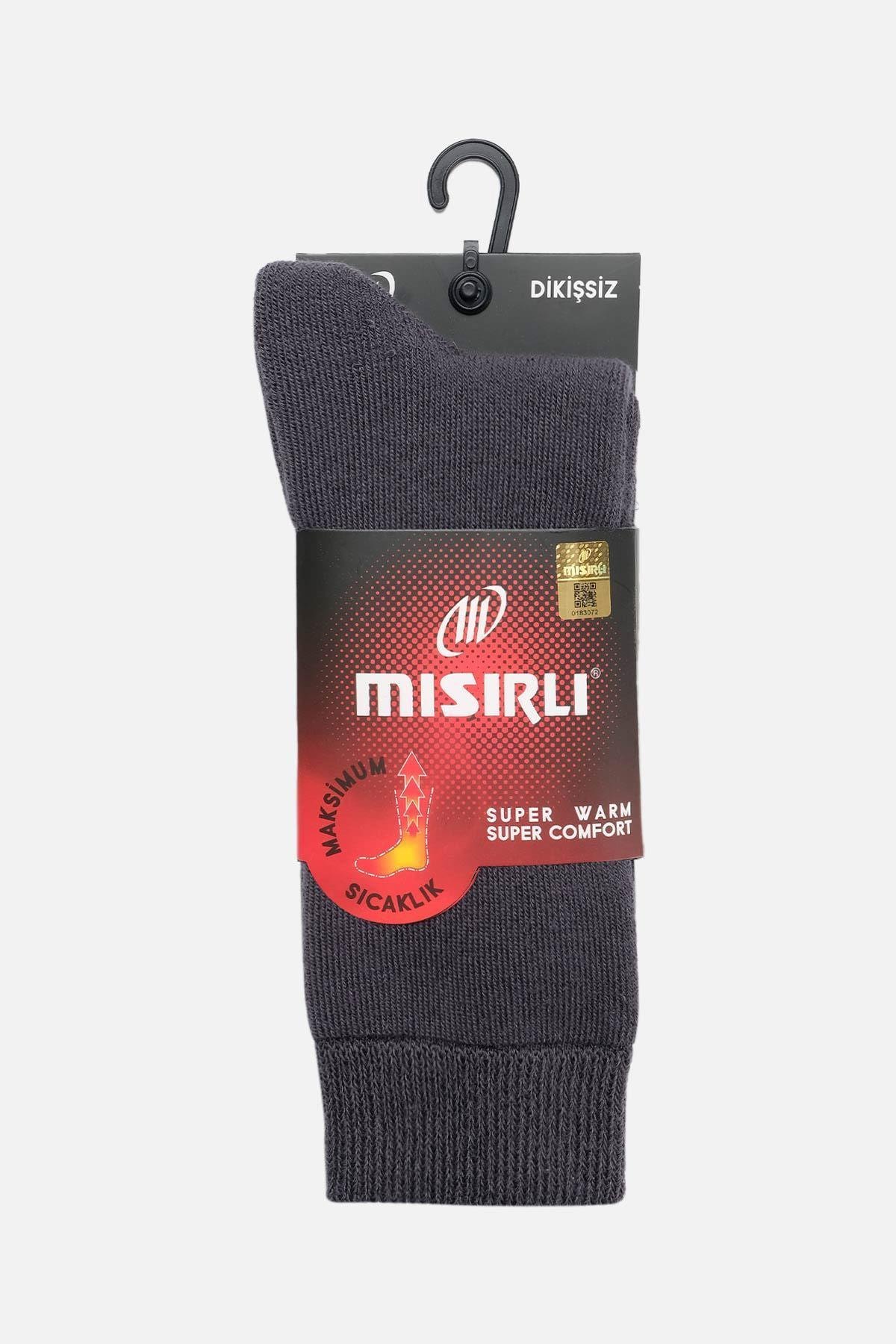 Mısırlı Erkek Termal Tekli Antrasit Soket Çorap   M 64000 A