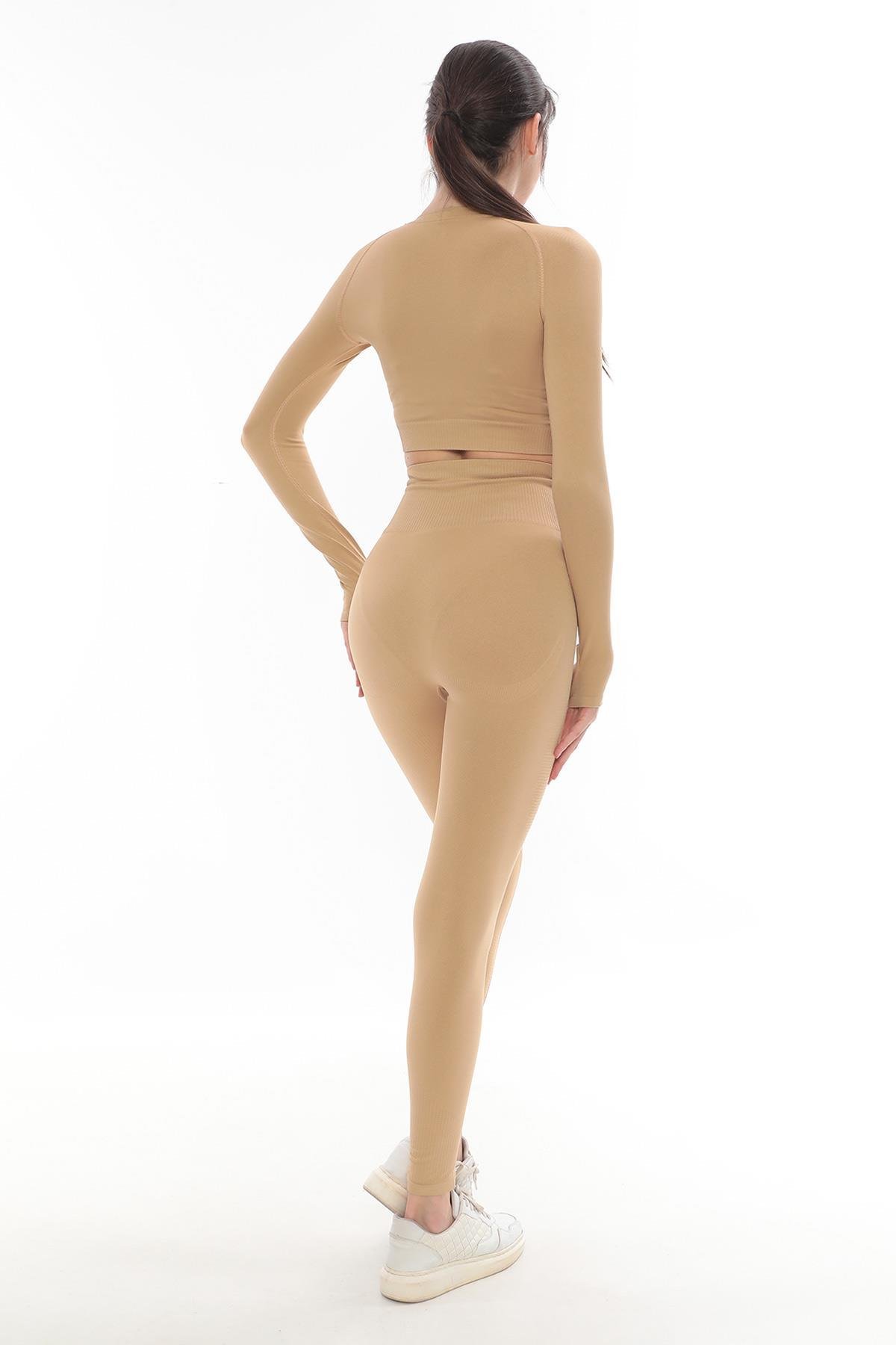 Misirli Women Light Mink Long Sleeved Sport Tights Suit – TYT-5