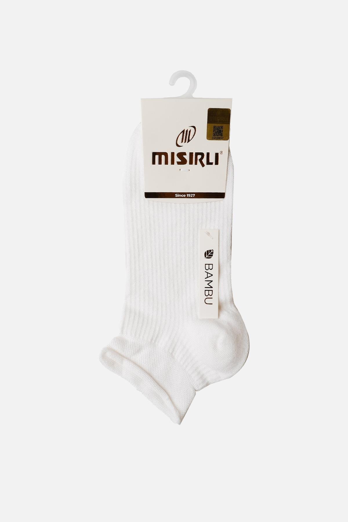 Mısırlı Kadın Bambu Tekli Ekru Yazlık Sneaker (Patik) Çorap M 72201 E