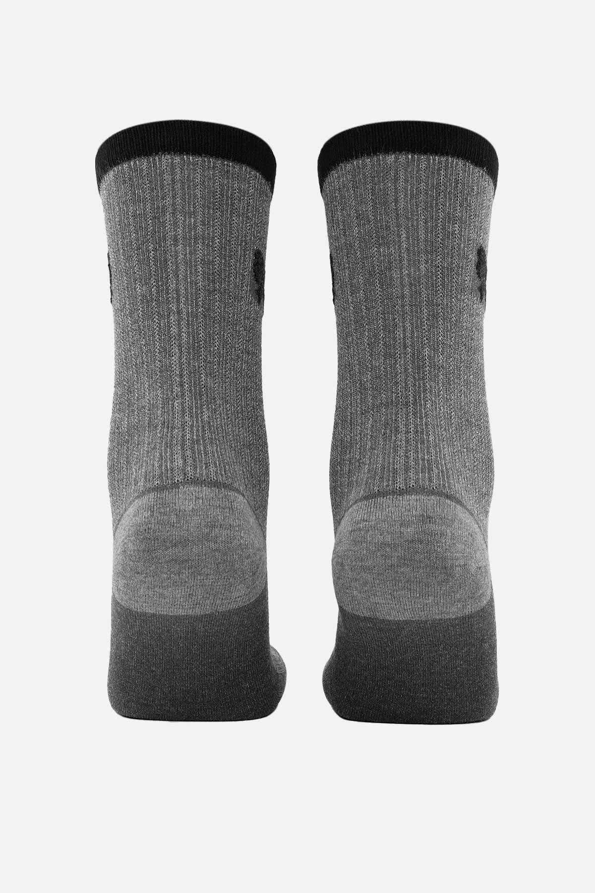 Mısırlı Kadın Bambu Tekli Gri Soket Çorap M 72002 G