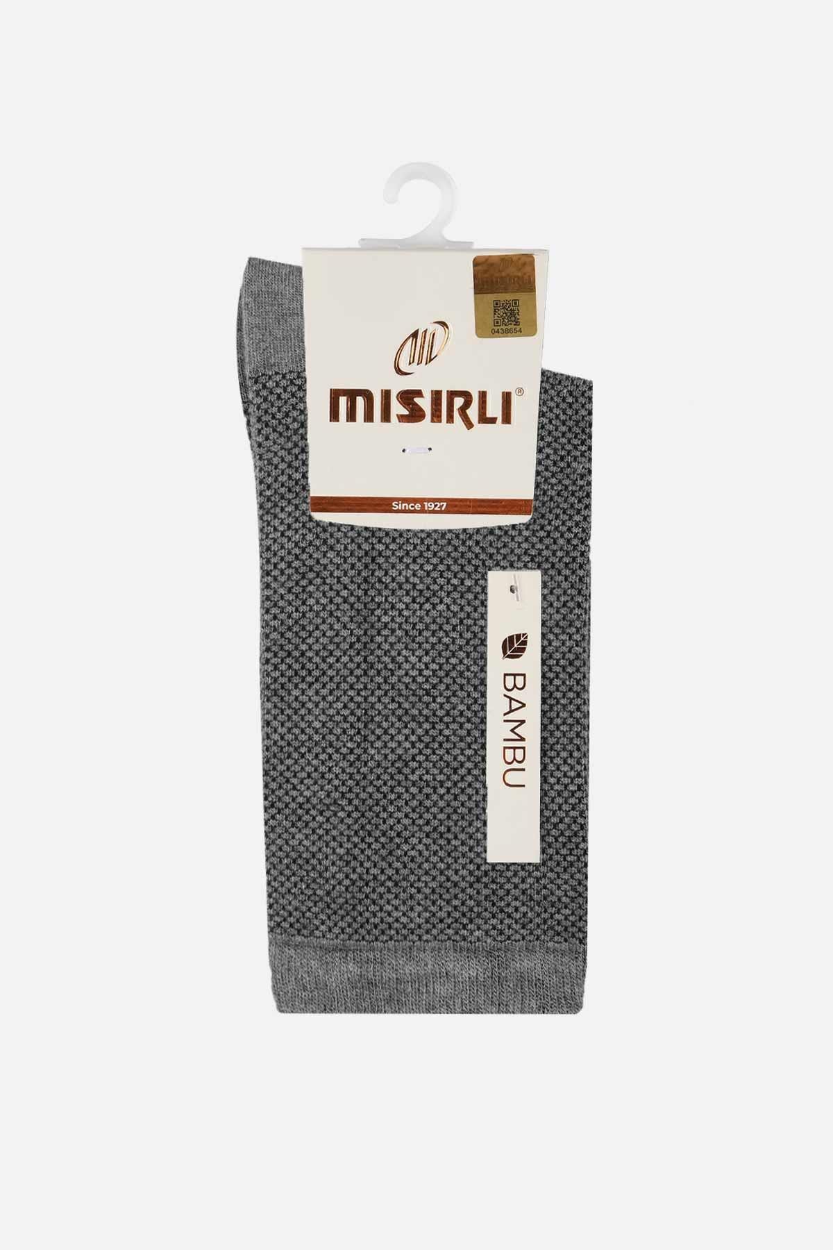 Mısırlı Kadın Bambu Tekli Gri Soket Çorap M 72000 G