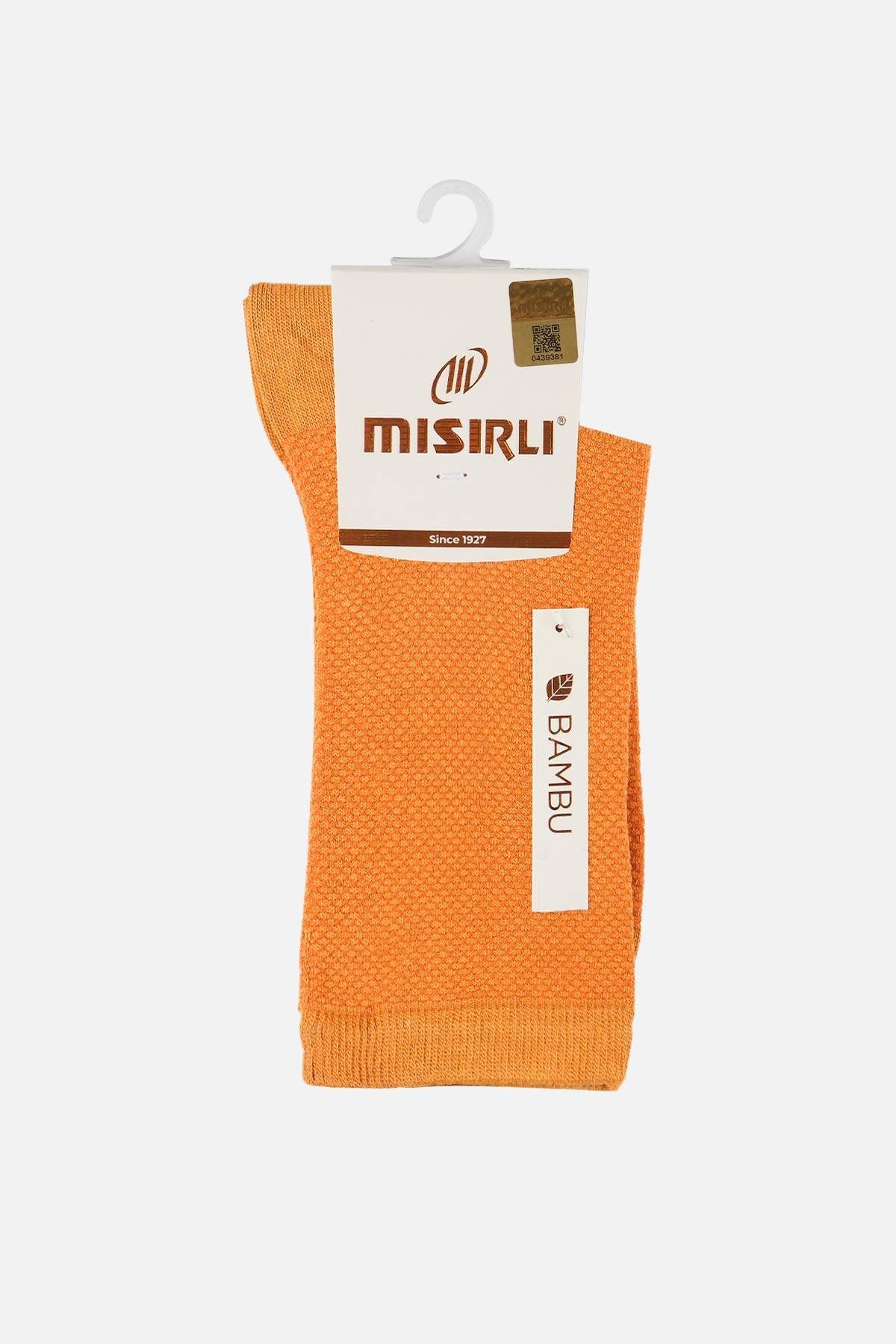 Mısırlı Kadın Bambu Tekli Hardal Soket Çorap M 72000 HR