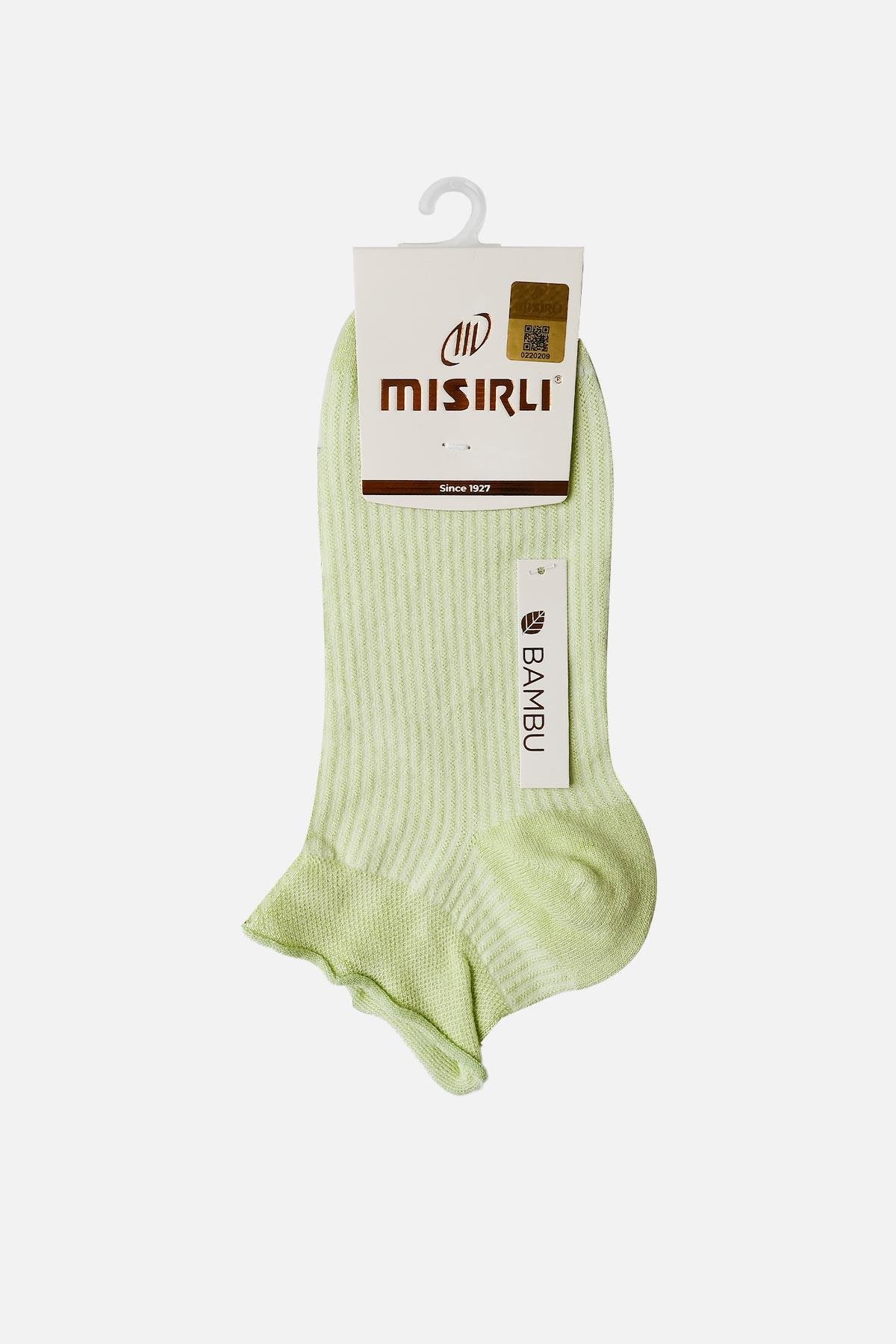 Mısırlı Kadın Bambu Tekli Mint Yeşili Yazlık Sneaker (Patik) Çorap M 72201 M