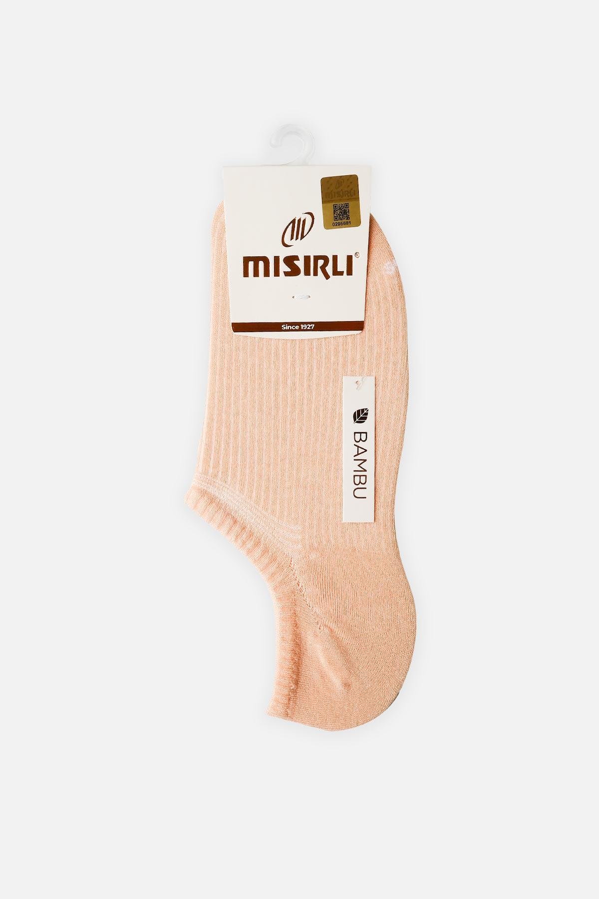 Mısırlı Kadın Bambu Tekli Somon Yazlık No Show Çorap  M 72350 SM