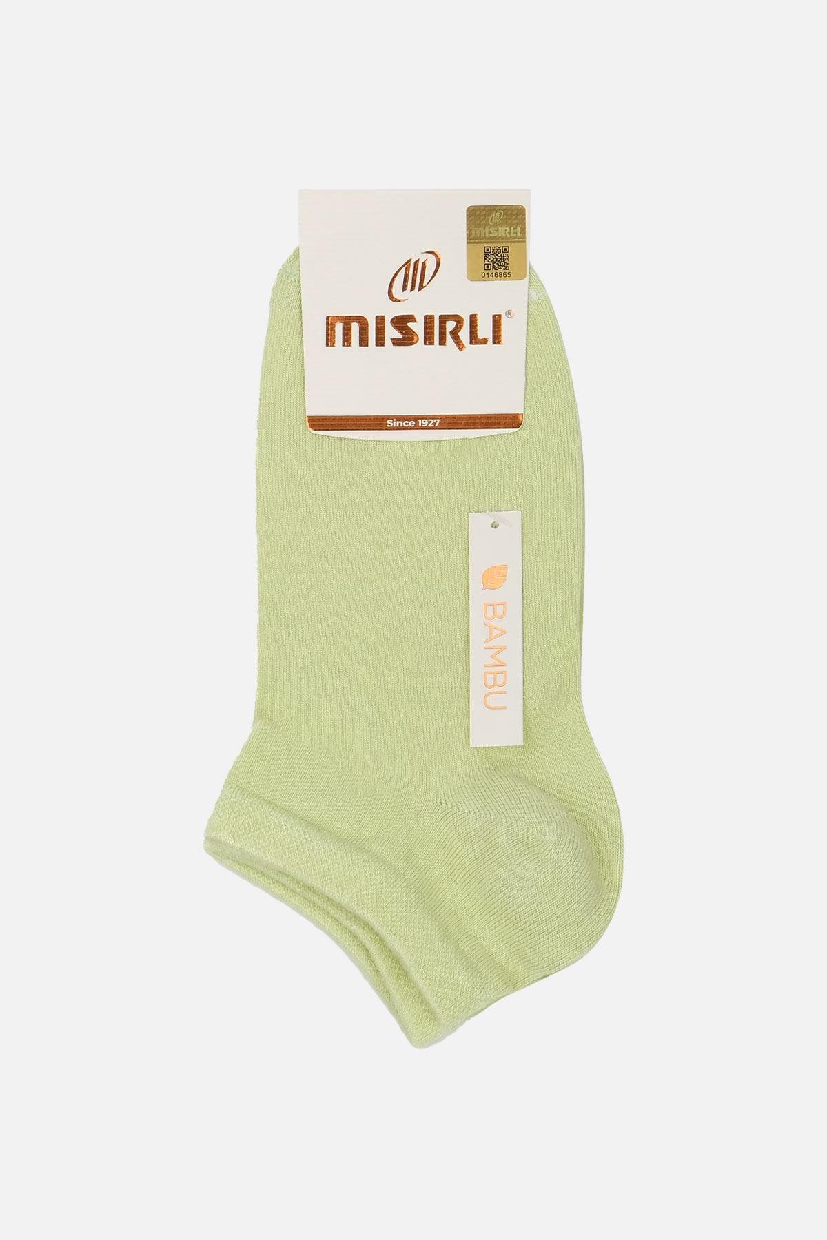 Mısırlı Kadın Bambu Tekli Yeşil Yazlık Patik Çorap M 72200 Y