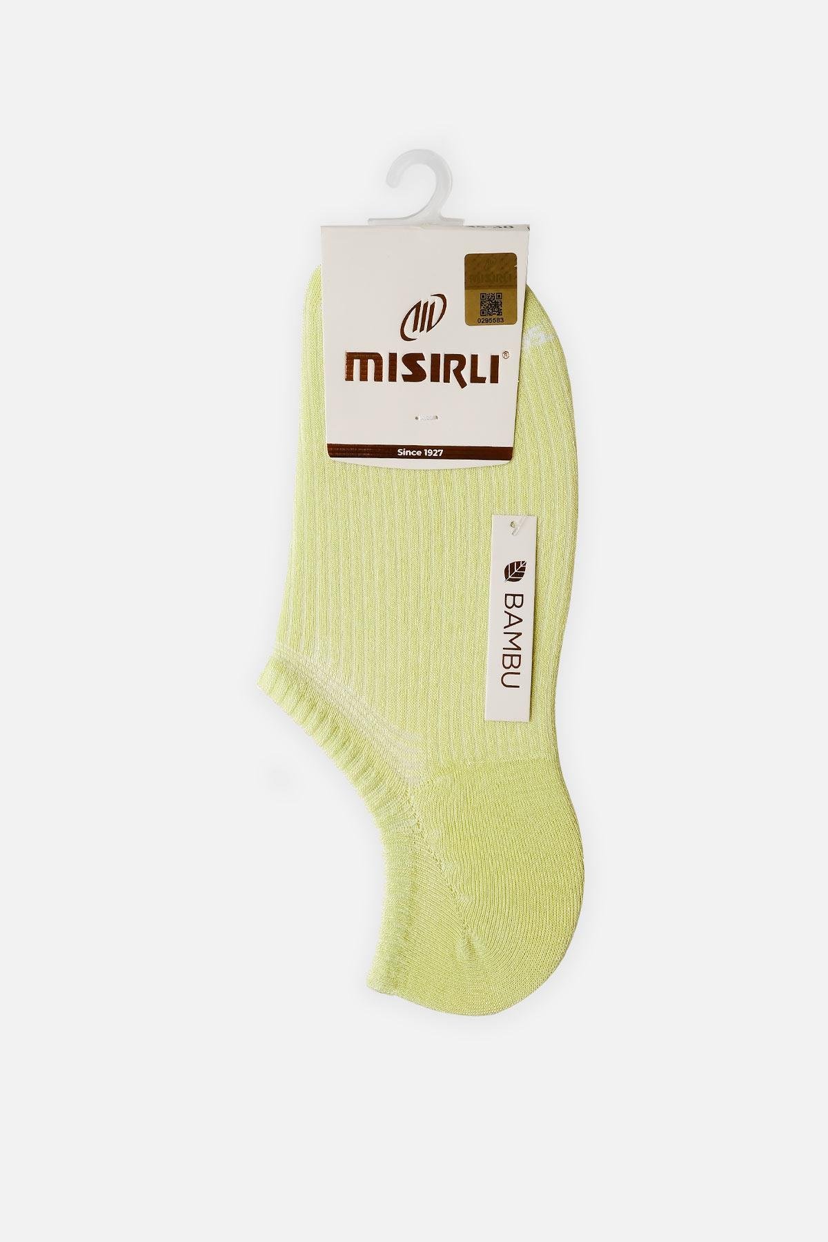 Mısırlı Kadın Bambu Tekli Yeşil Yazlık No Show Çorap  M 72350 Y