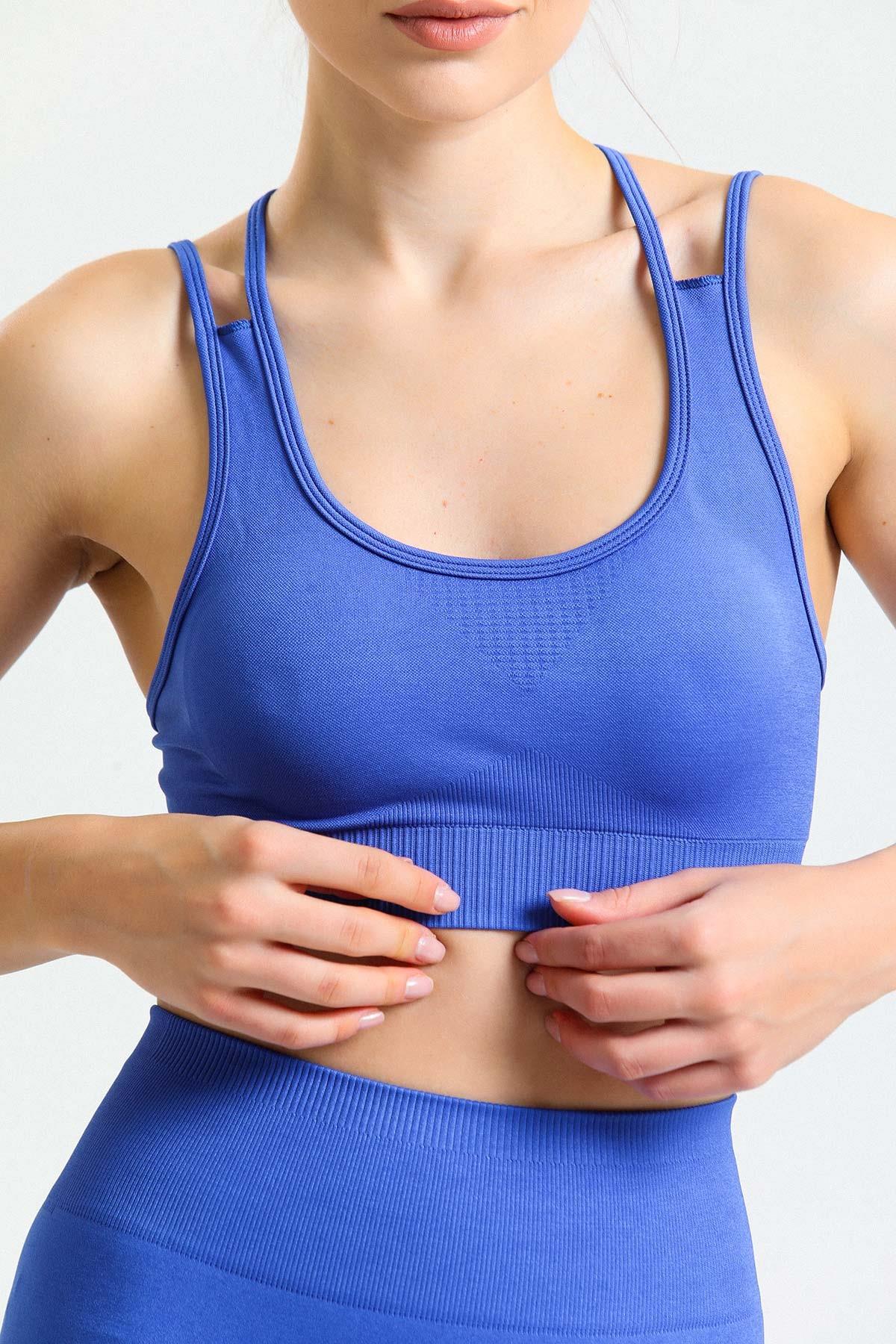 Mısırlı Kadın İnce Askılı Saks Bralet