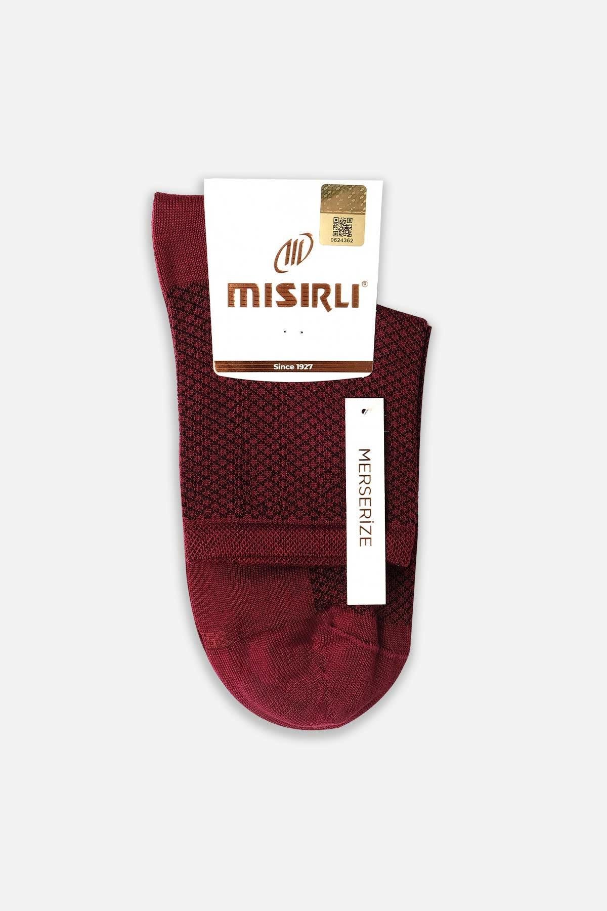 Mısırlı Kadın Merserize Tekli Açık Bordo Soket Çorap M 77002 AB