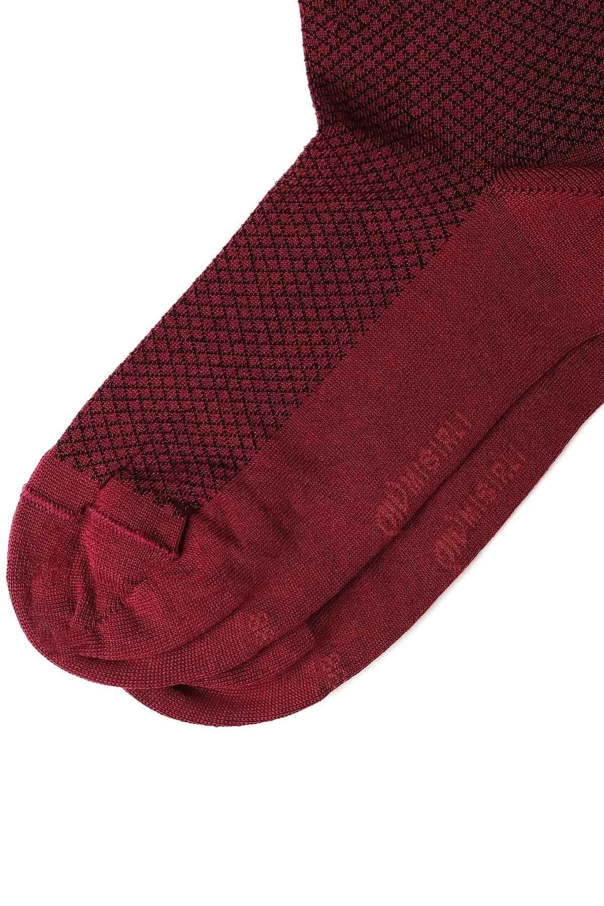 Mısırlı Kadın Merserize Tekli Açık Bordo Soket Çorap M 77002 AB