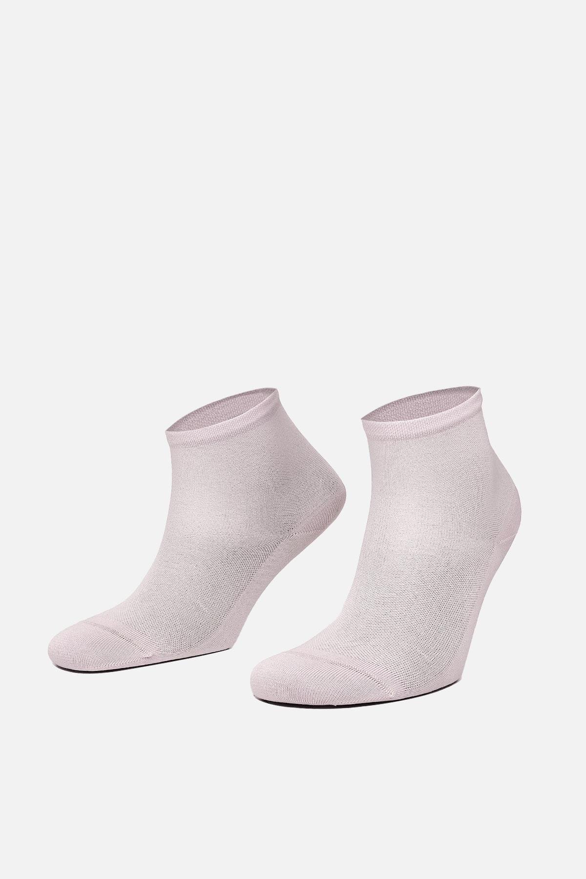 Mısırlı Kadın Merserize Tekli Pastel Pembe Soket Çorap M 77000 PP